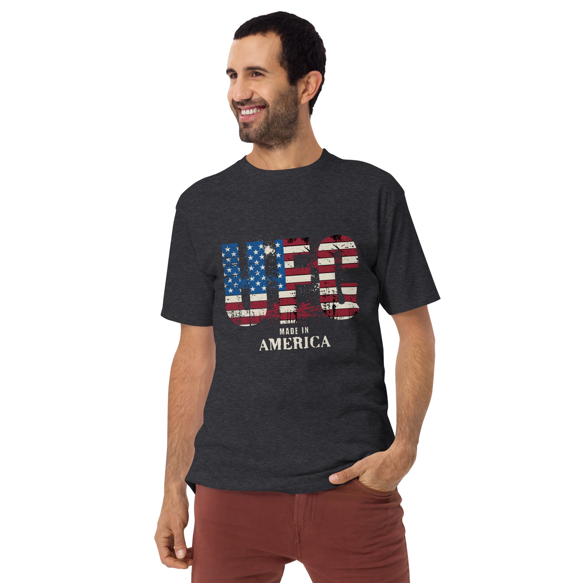 UFC - Made in America Premium Heavyweight T-Shirt