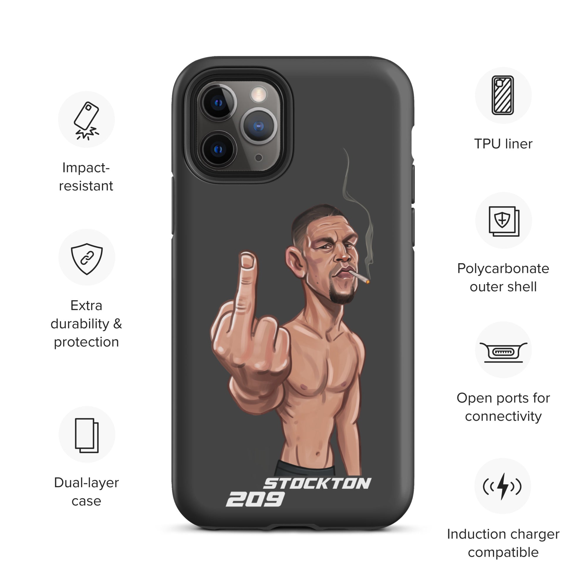 Nate Diaz Tough Case for iPhone®