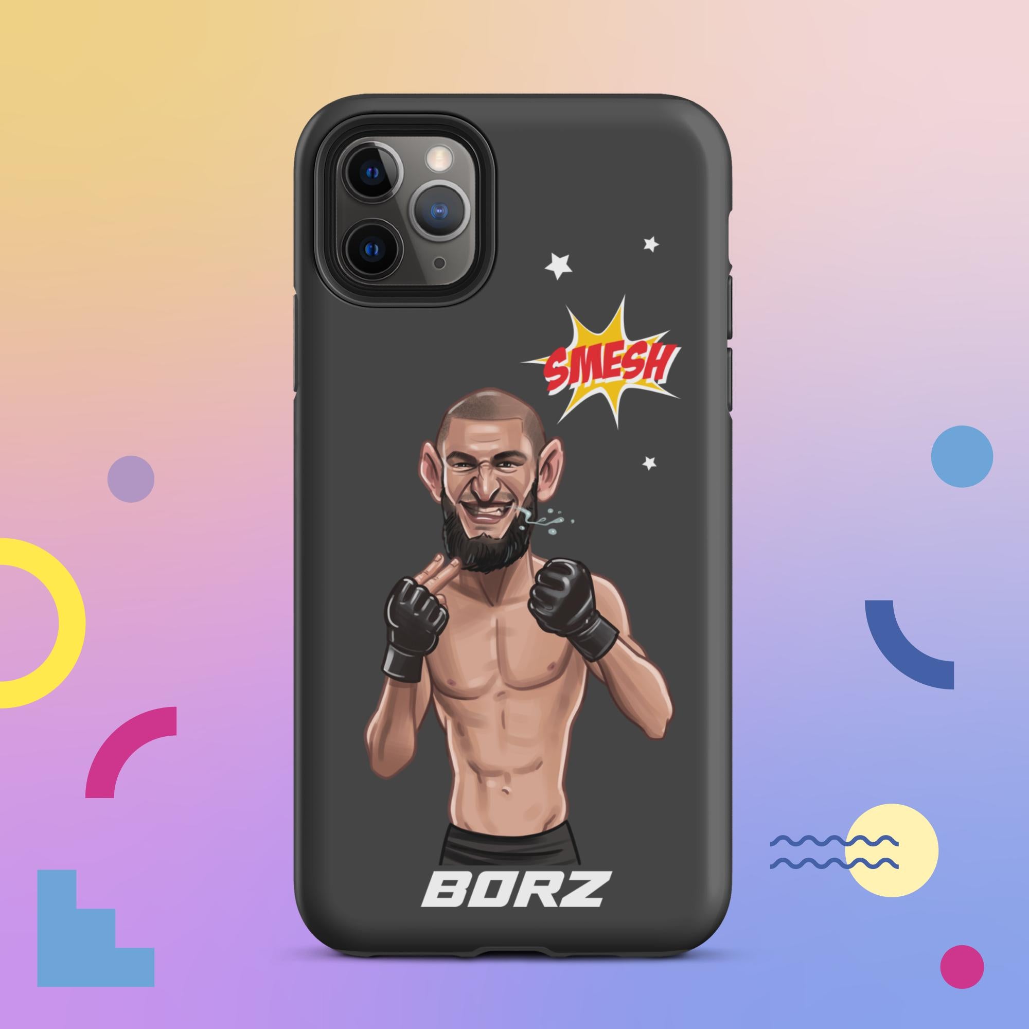 Khamzat Chimaev Smesh Everybody Tough iPhone Case