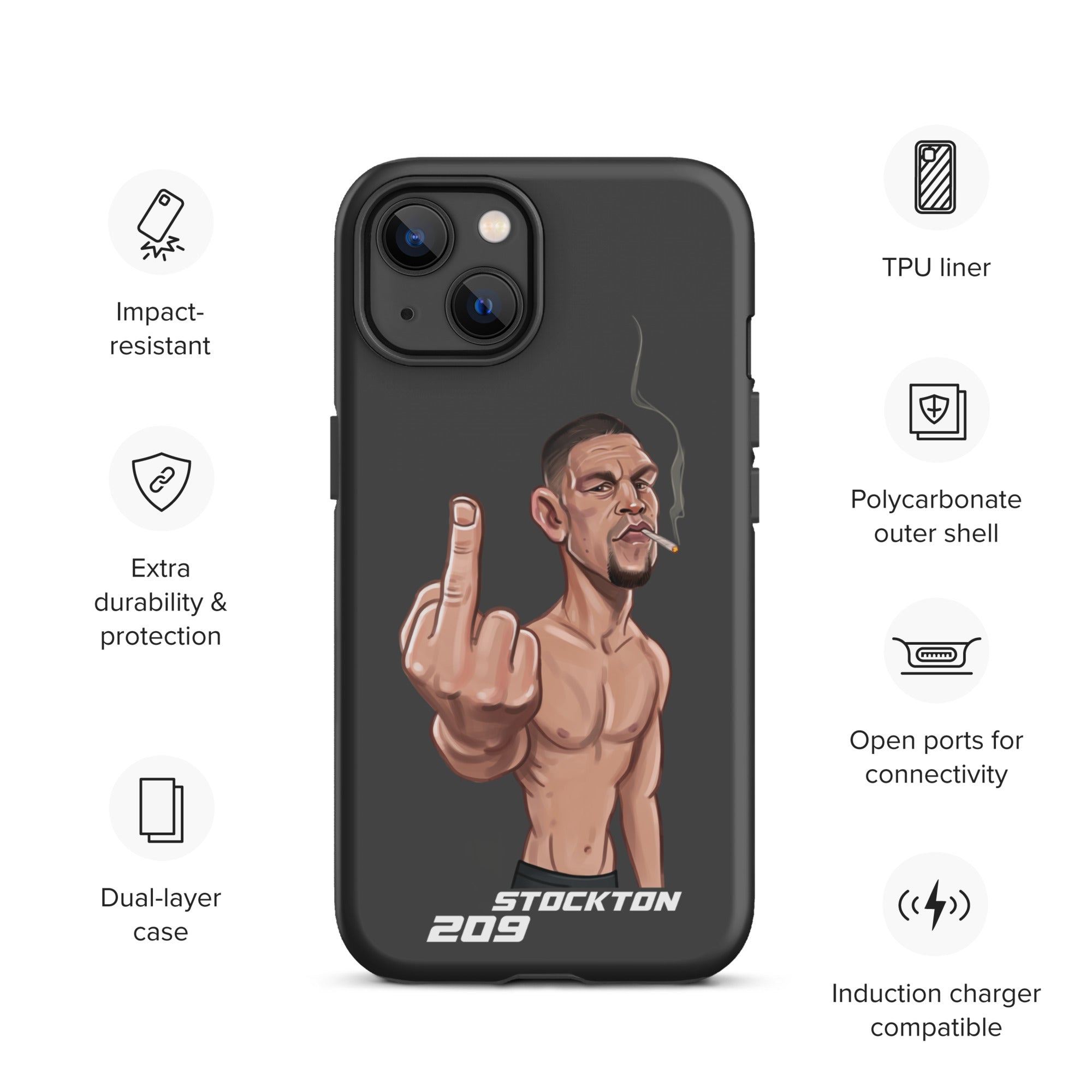 Nate Diaz Tough Case for iPhone®