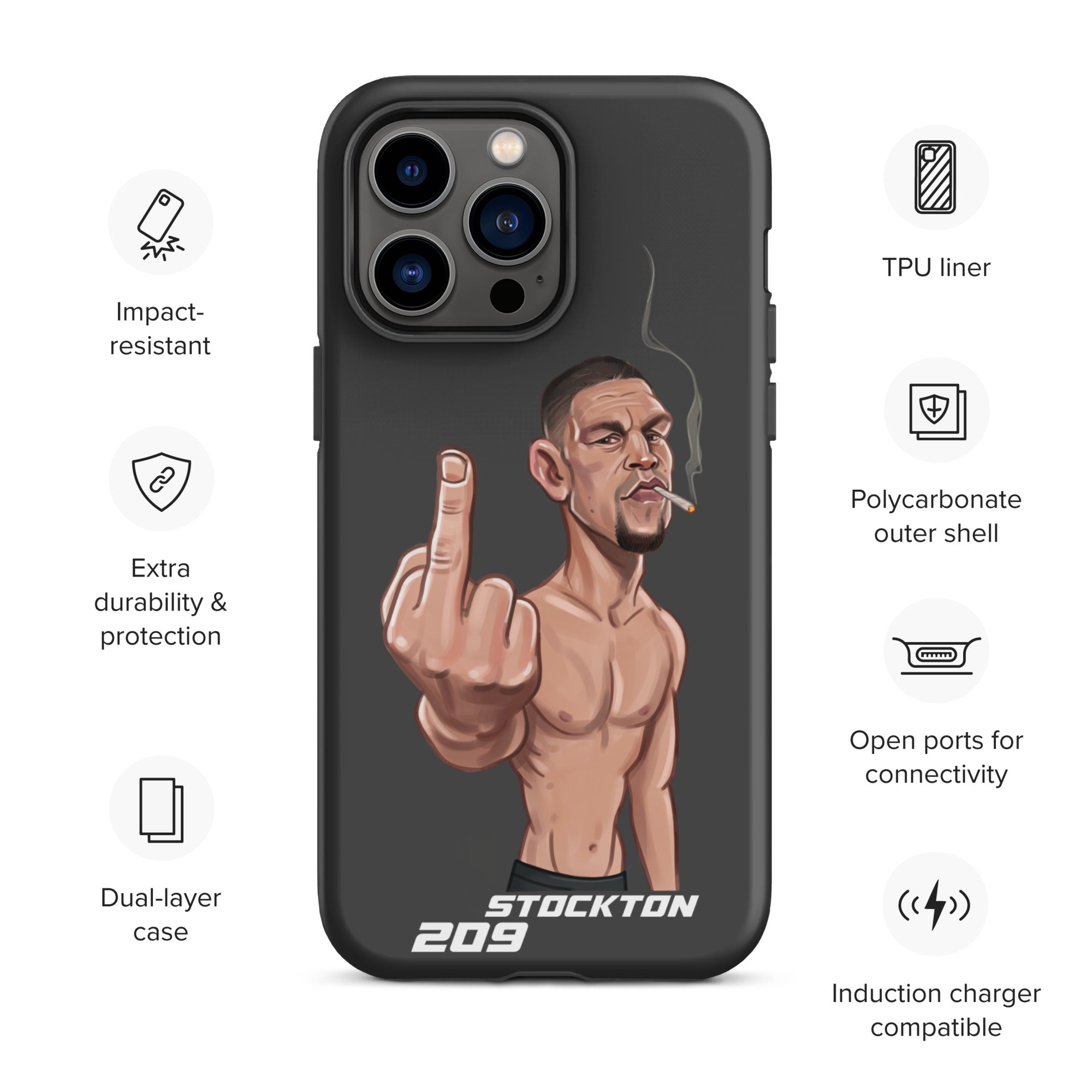 Nate Diaz Tough Case for iPhone®