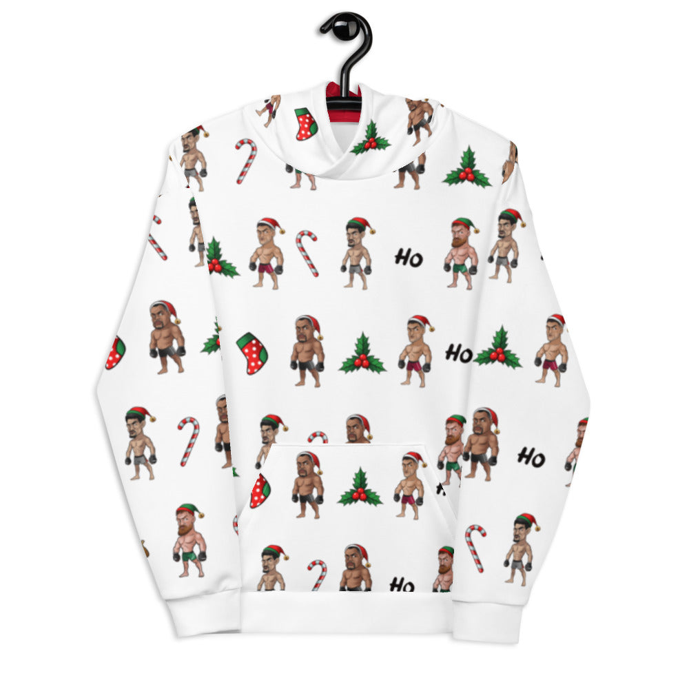 Happy MMA Holidays - White Unisex Hoodie Hoodie