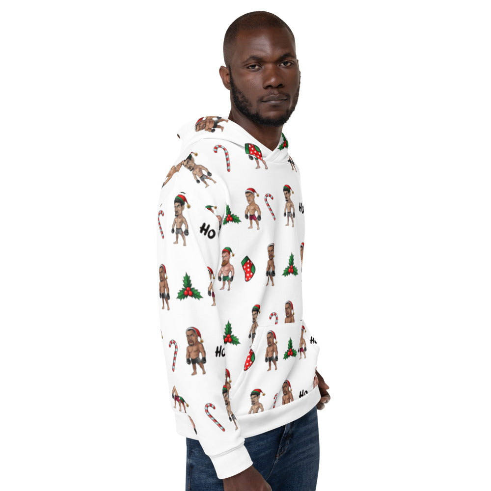 Happy MMA Holidays - White Unisex Hoodie Hoodie