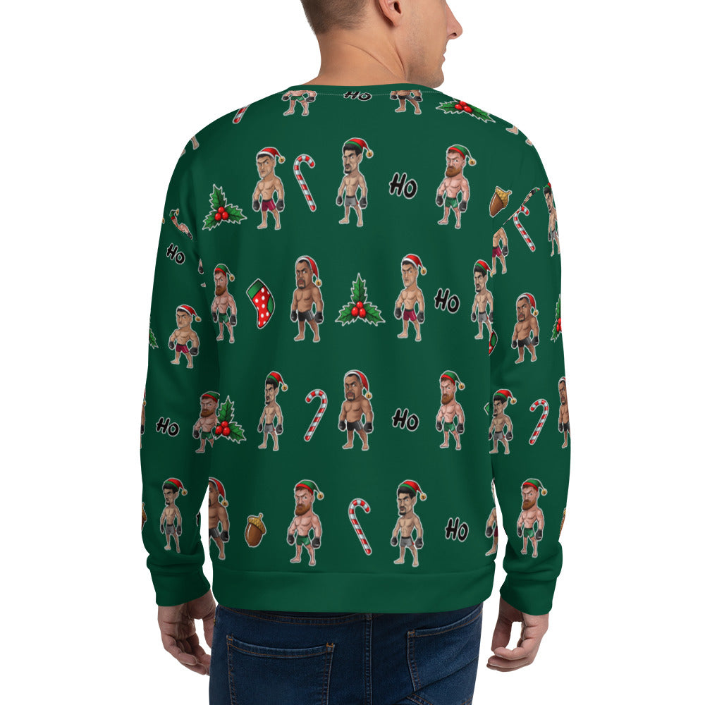 Happy MMA Holidays - Green Unisex Sweatshirt Sweatshirt