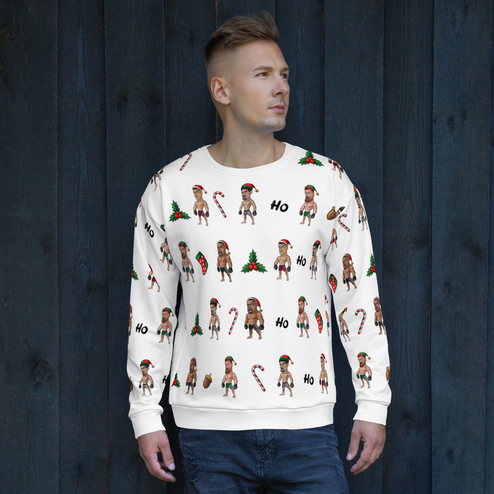 Happy MMA Holidays - White Unisex Sweatshirt Sweatshirt