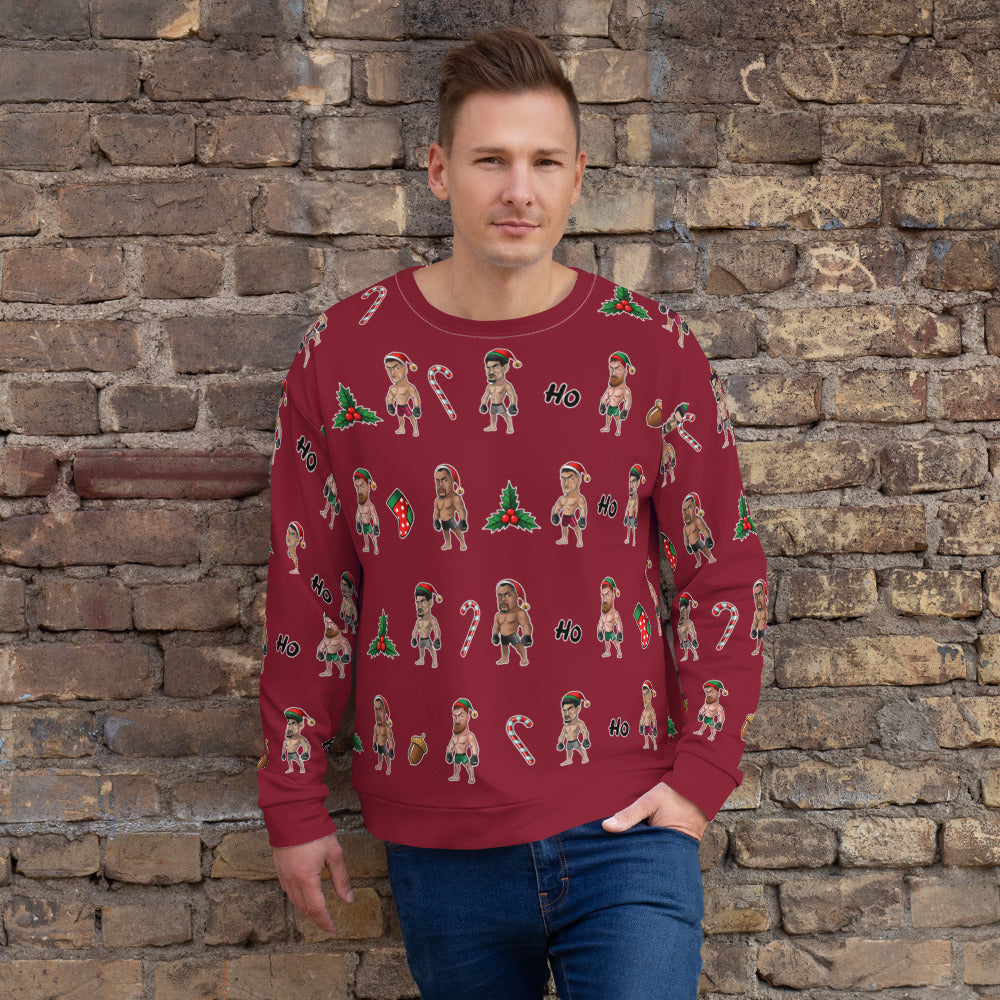 Happy MMA Holidays - Red Unisex Sweatshirt Sweatshirt