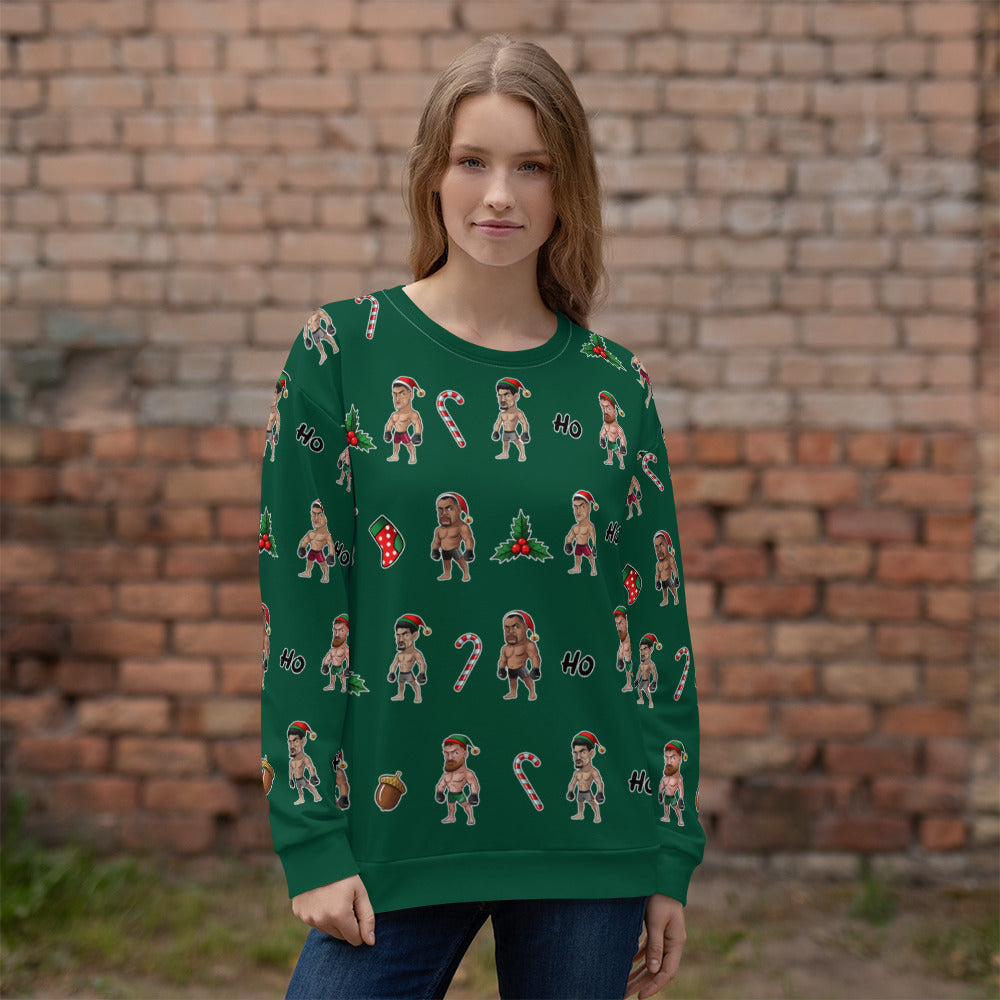 Happy MMA Holidays - Green Unisex Sweatshirt Sweatshirt