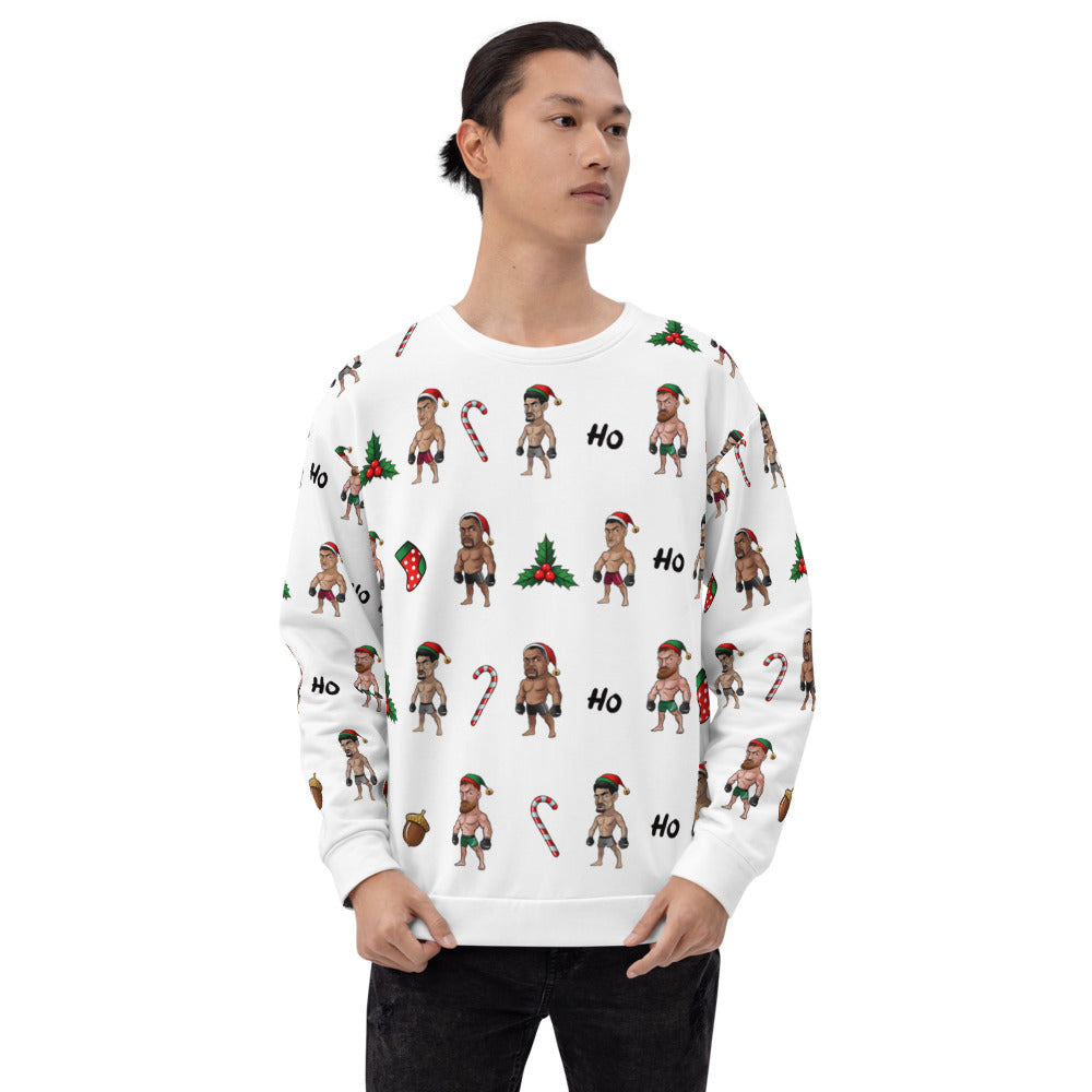 Happy MMA Holidays - White Unisex Sweatshirt Sweatshirt