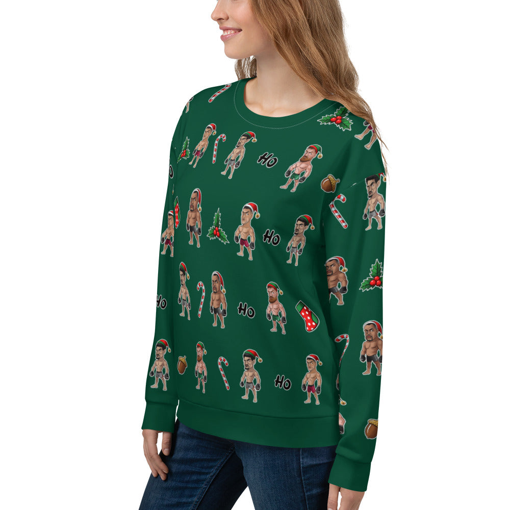 Happy MMA Holidays - Green Unisex Sweatshirt Sweatshirt
