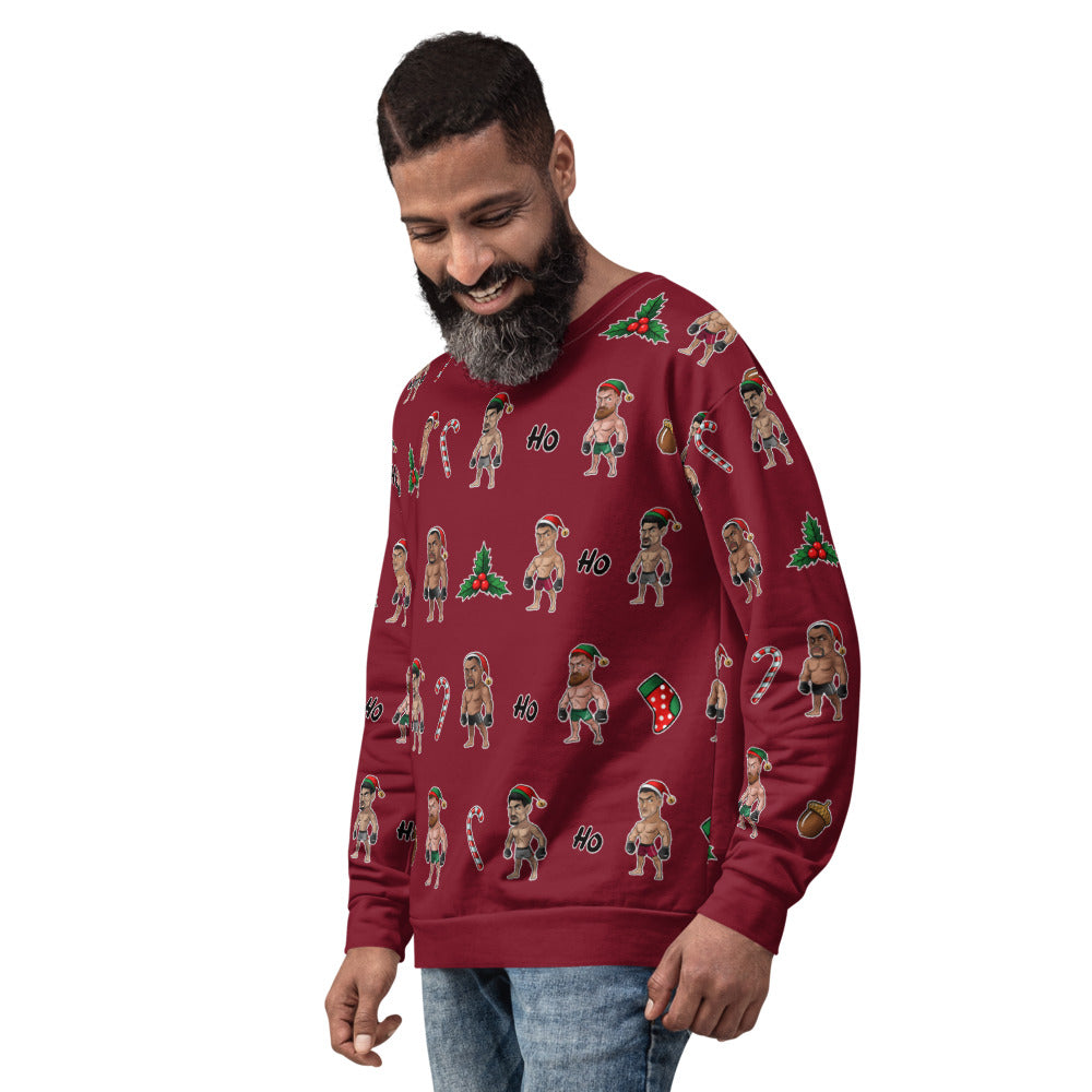Happy MMA Holidays - Red Unisex Sweatshirt Sweatshirt