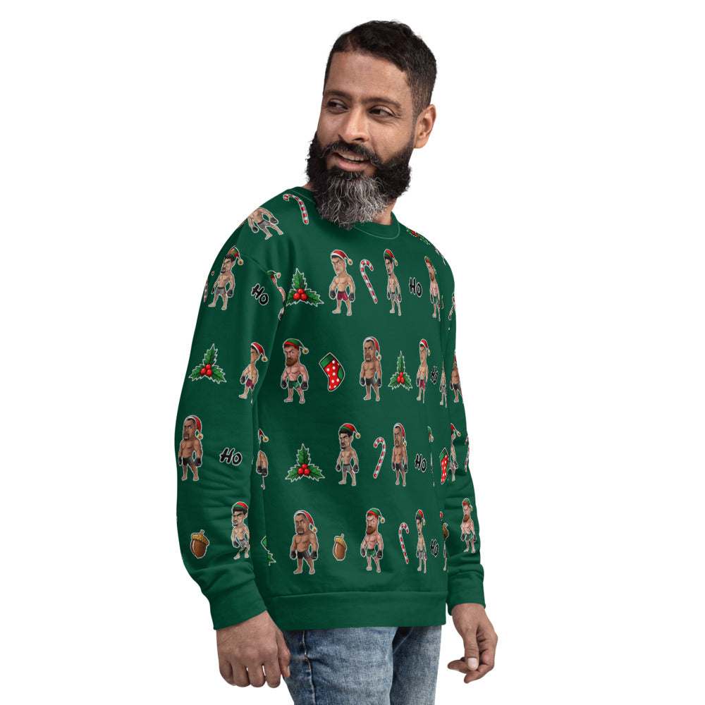 Happy MMA Holidays - Green Unisex Sweatshirt Sweatshirt