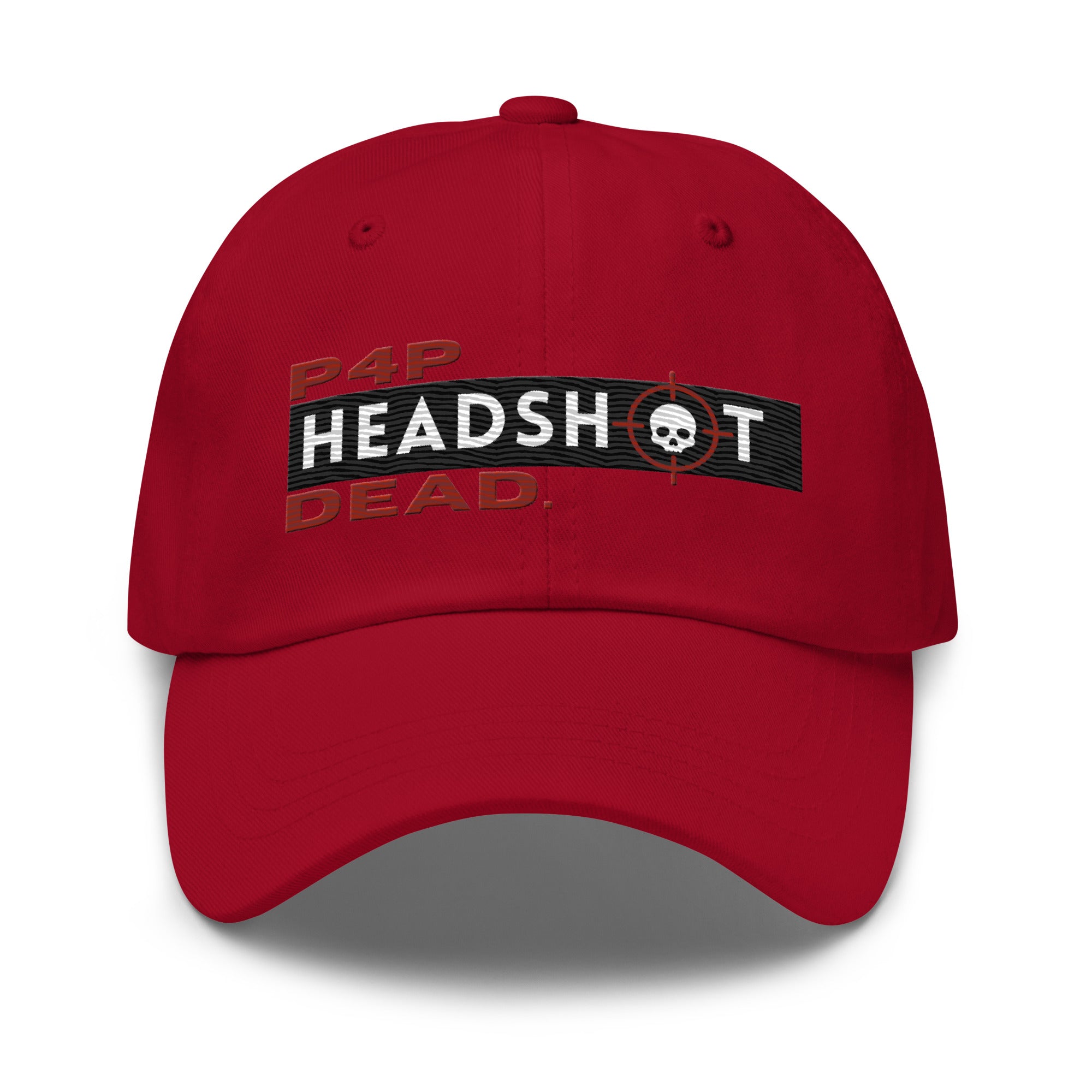Pound for Pound, Headshot, Dead! Premium MMA Hat (Red Alert)