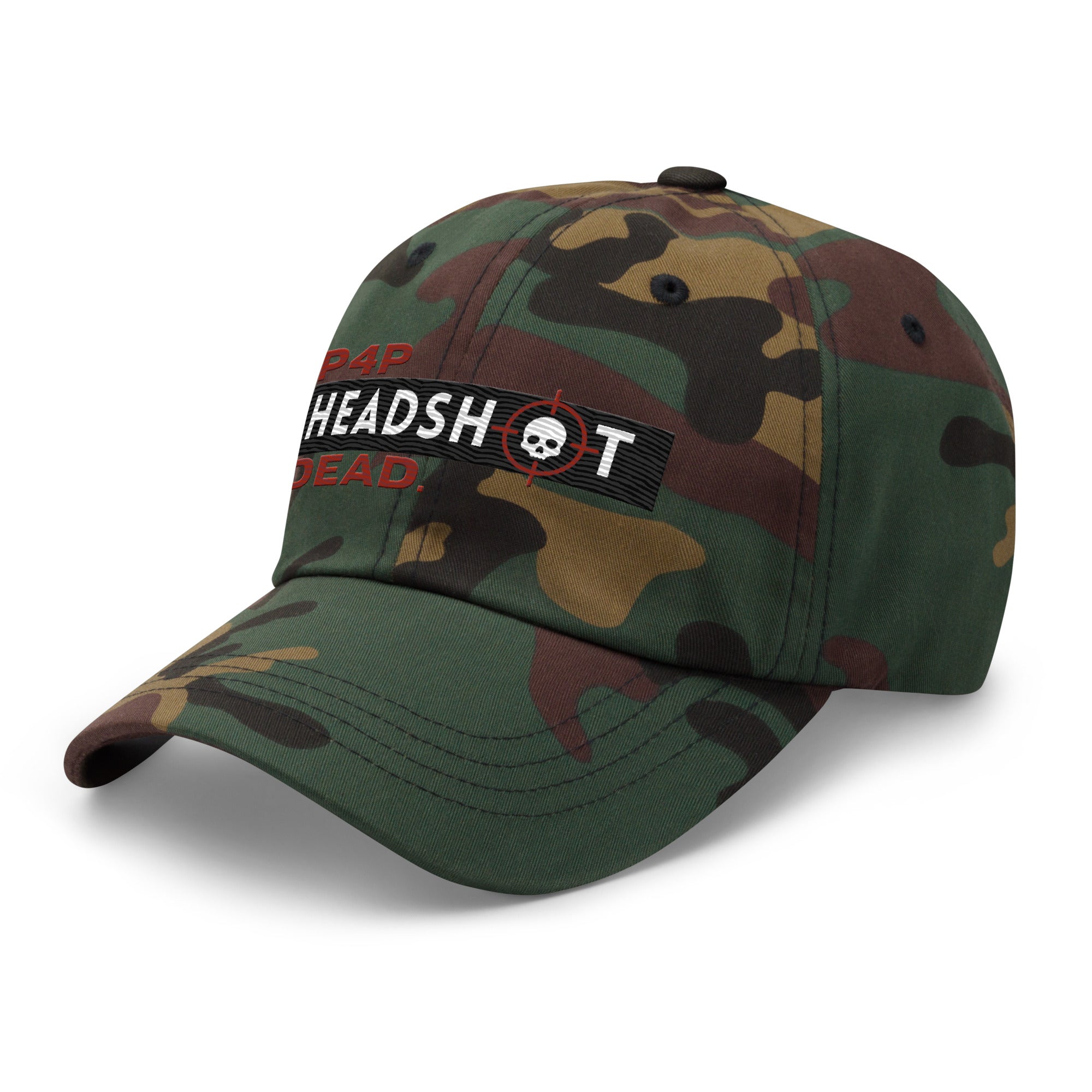 Pound for Pound, Headshot, Dead! Premium MMA Hat (Red Alert)