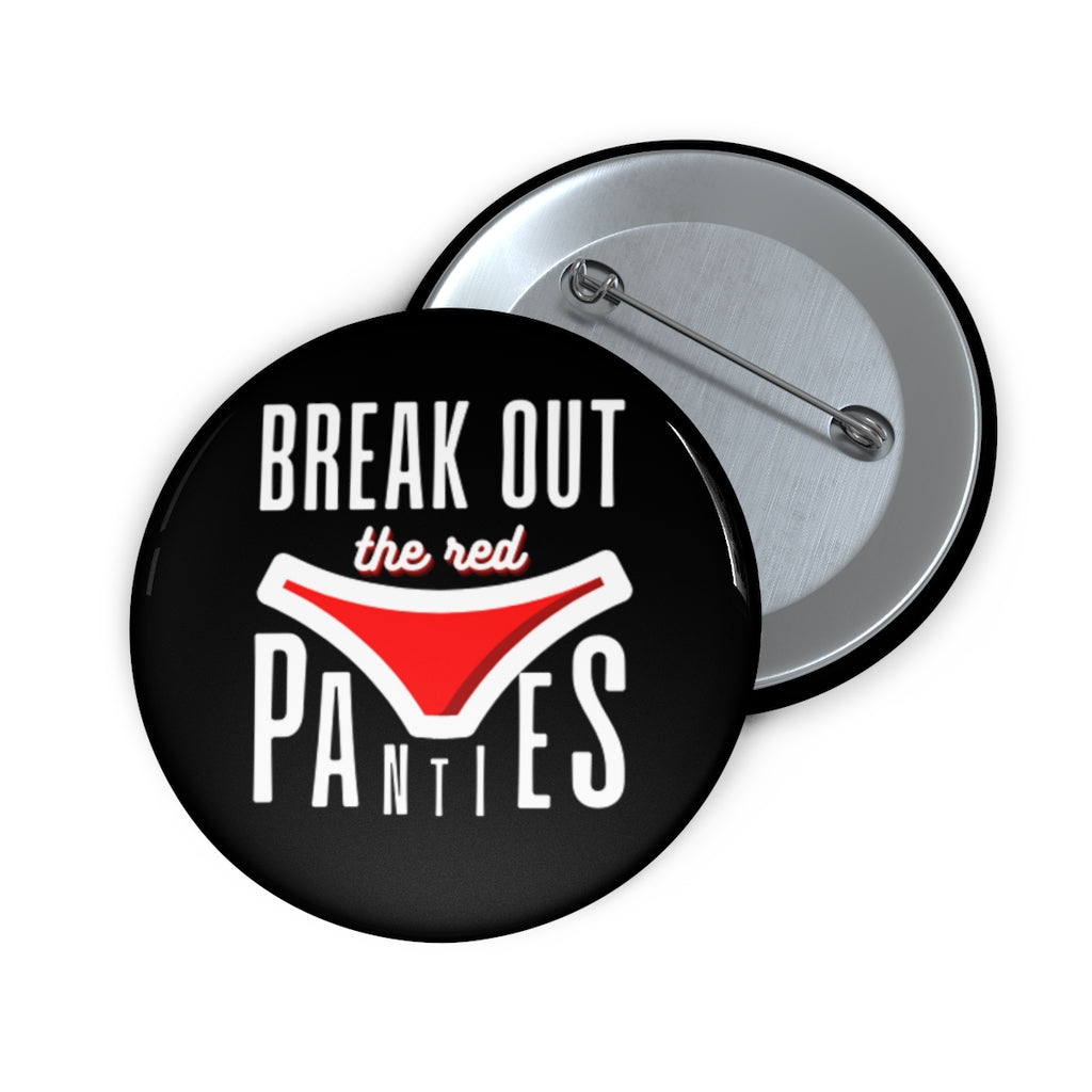 Conor McGregor: Break Out The Red Panties MMA Button Pin (Black) Accessories