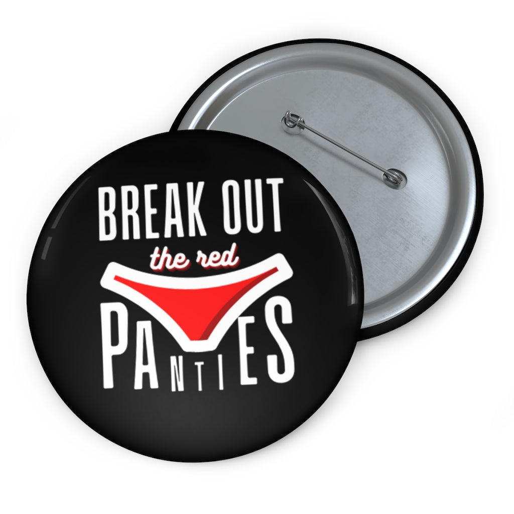 Conor McGregor: Break Out The Red Panties MMA Button Pin (Black) Accessories