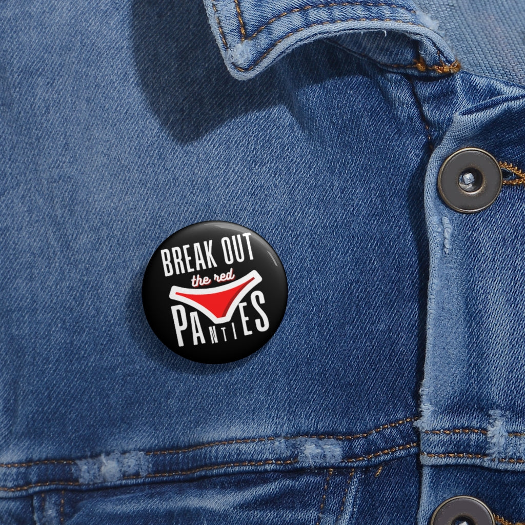 Conor McGregor: Break Out The Red Panties MMA Button Pin (Black) Accessories
