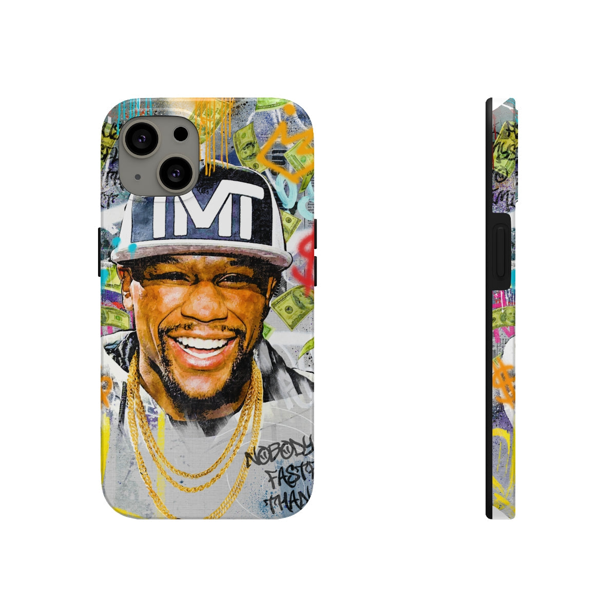 Floyd Mayweather Graffiti Style iPhone 14 Case (Impact Resistant) Phone Case