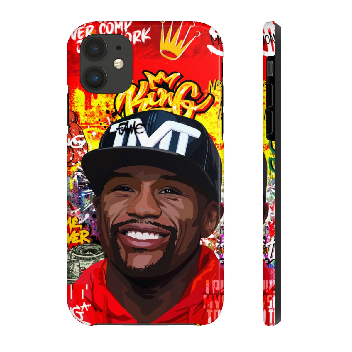 FLOYD MAYWEATHER STREET ART IPHONE 14 CASE (IMPACT RESISTANT) Phone Case