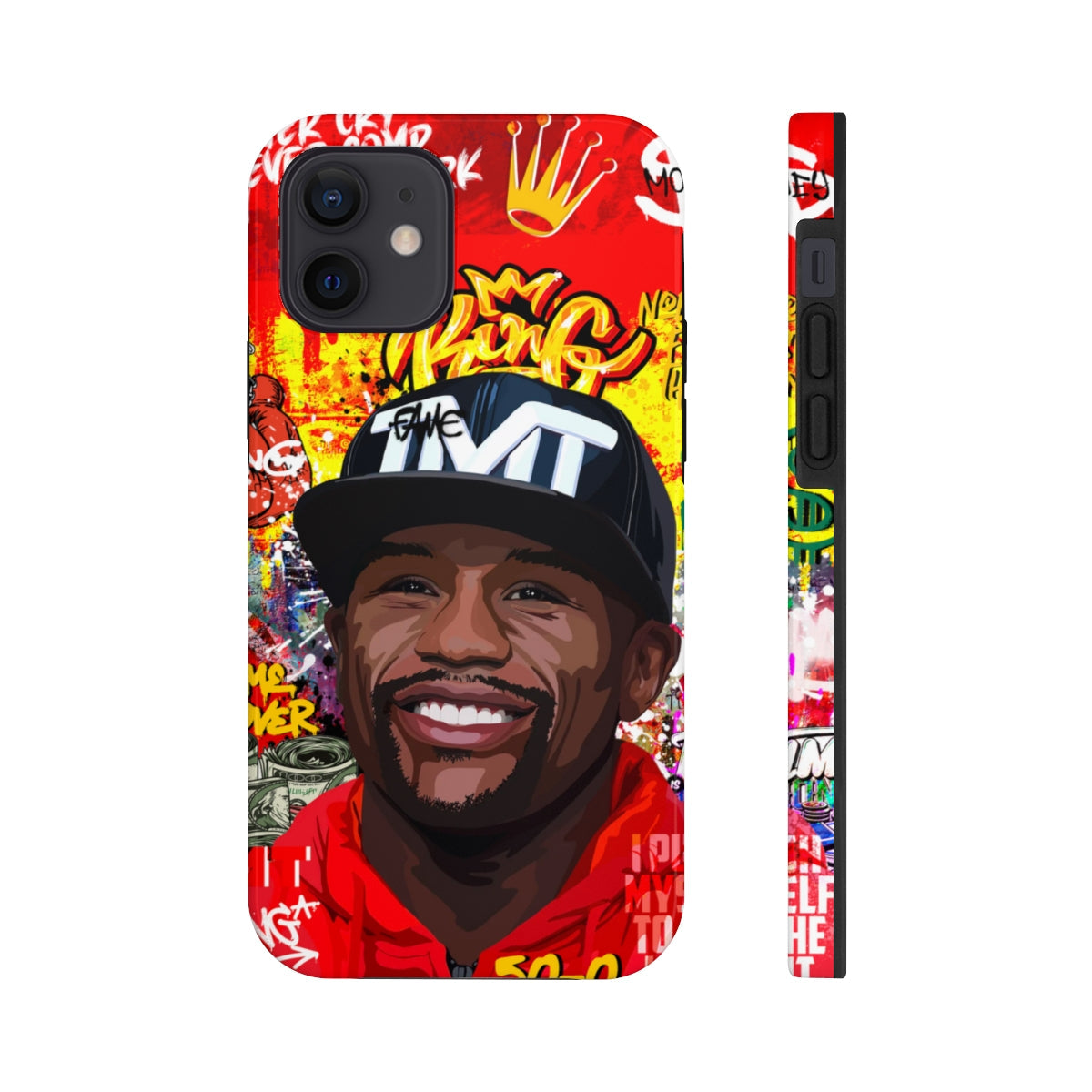 FLOYD MAYWEATHER STREET ART IPHONE 14 CASE (IMPACT RESISTANT) Phone Case