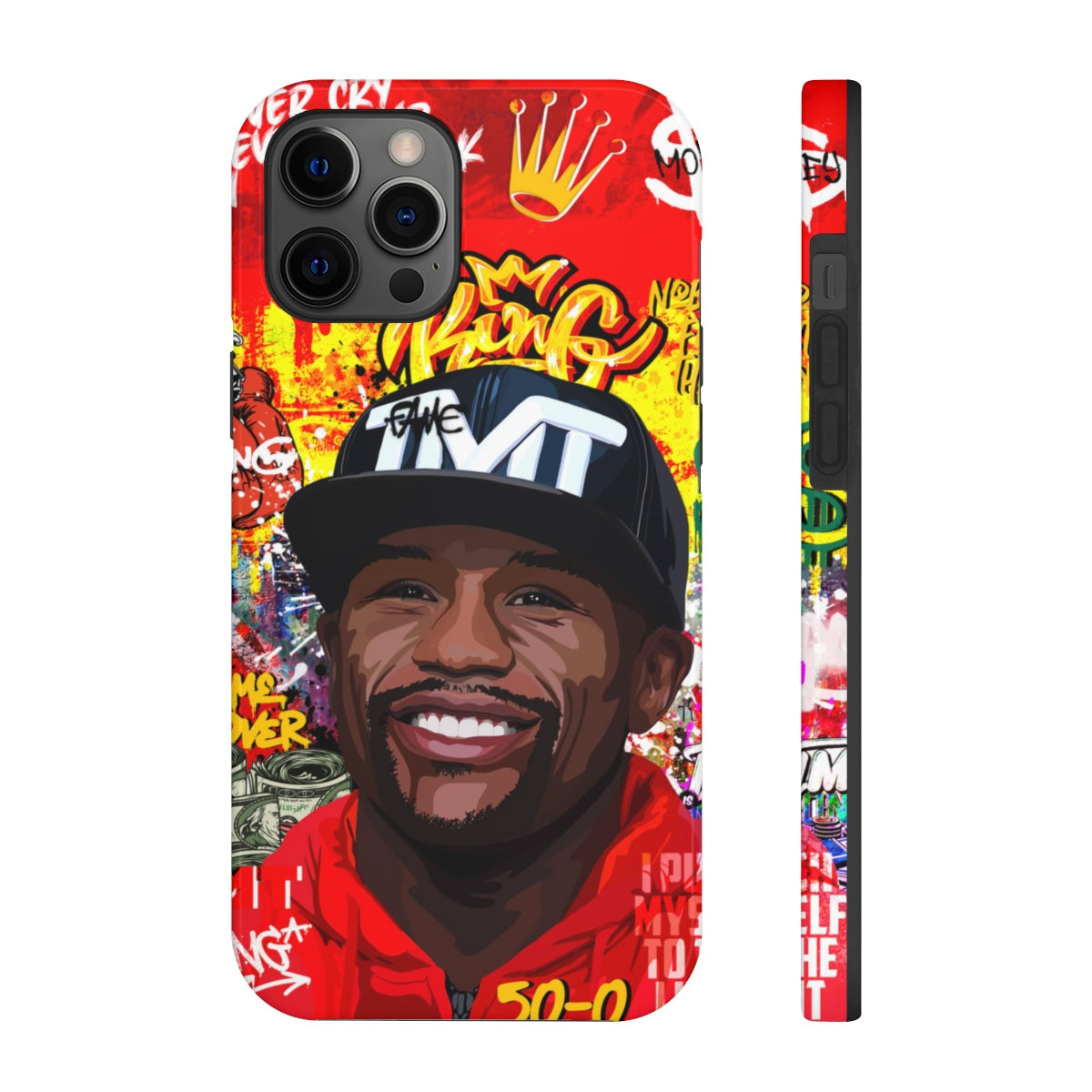 FLOYD MAYWEATHER STREET ART IPHONE 14 CASE (IMPACT RESISTANT) Phone Case