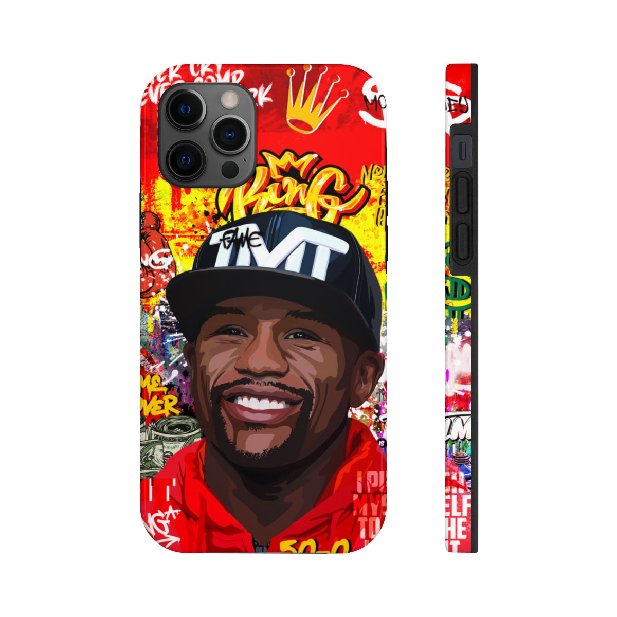 FLOYD MAYWEATHER STREET ART IPHONE 14 CASE (IMPACT RESISTANT) Phone Case