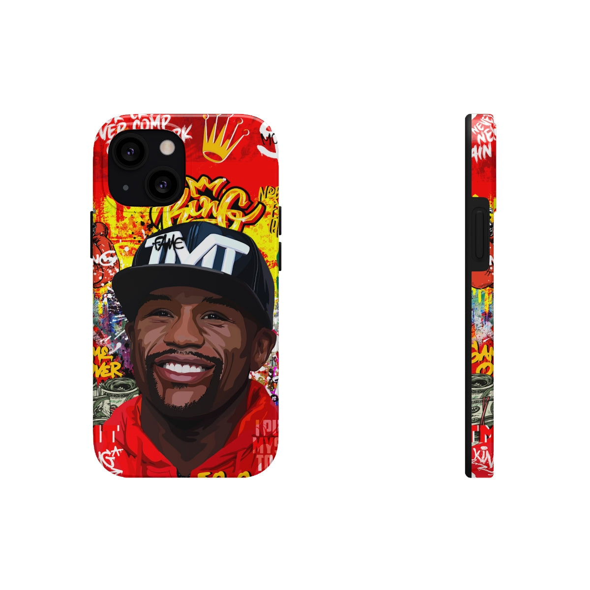 FLOYD MAYWEATHER STREET ART IPHONE 14 CASE (IMPACT RESISTANT) Phone Case