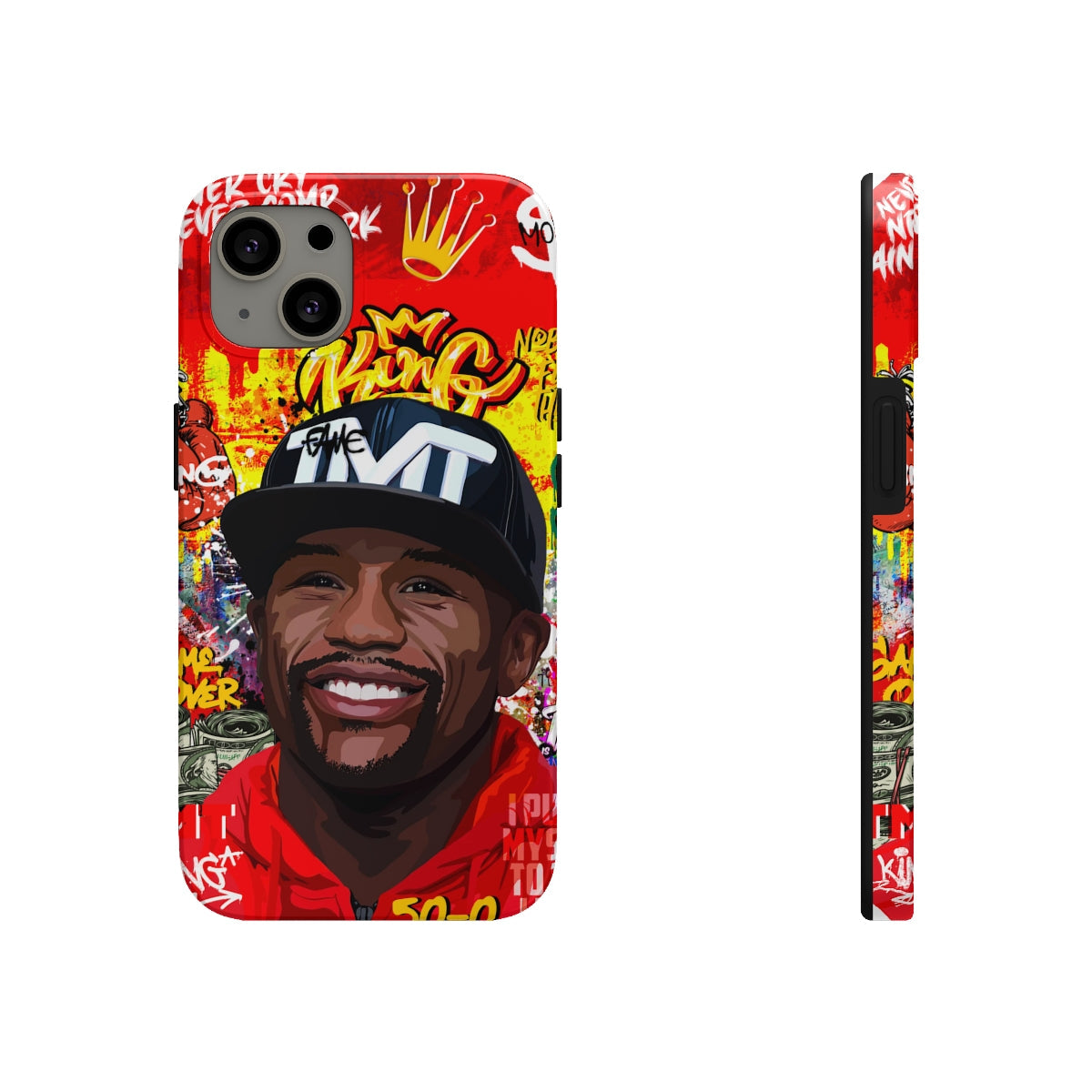 FLOYD MAYWEATHER STREET ART IPHONE 14 CASE (IMPACT RESISTANT) Phone Case
