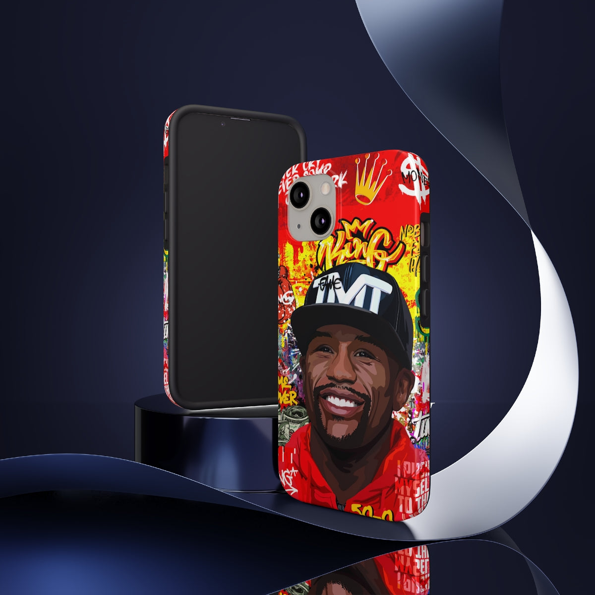 FLOYD MAYWEATHER STREET ART IPHONE 14 CASE (IMPACT RESISTANT) Phone Case