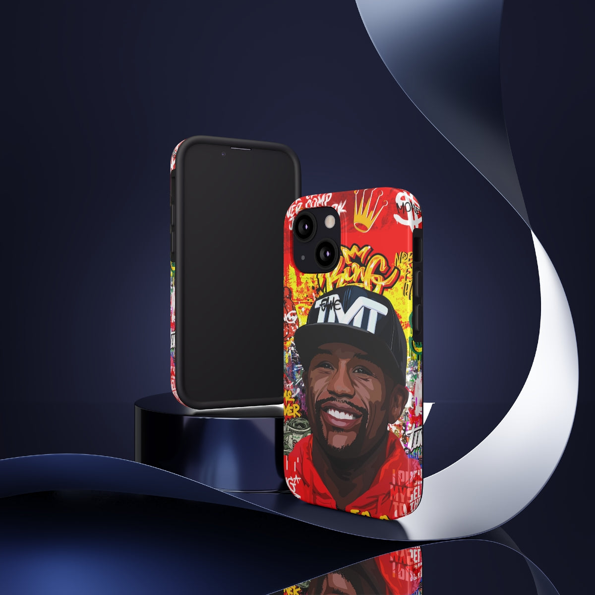 FLOYD MAYWEATHER STREET ART IPHONE 14 CASE (IMPACT RESISTANT) Phone Case
