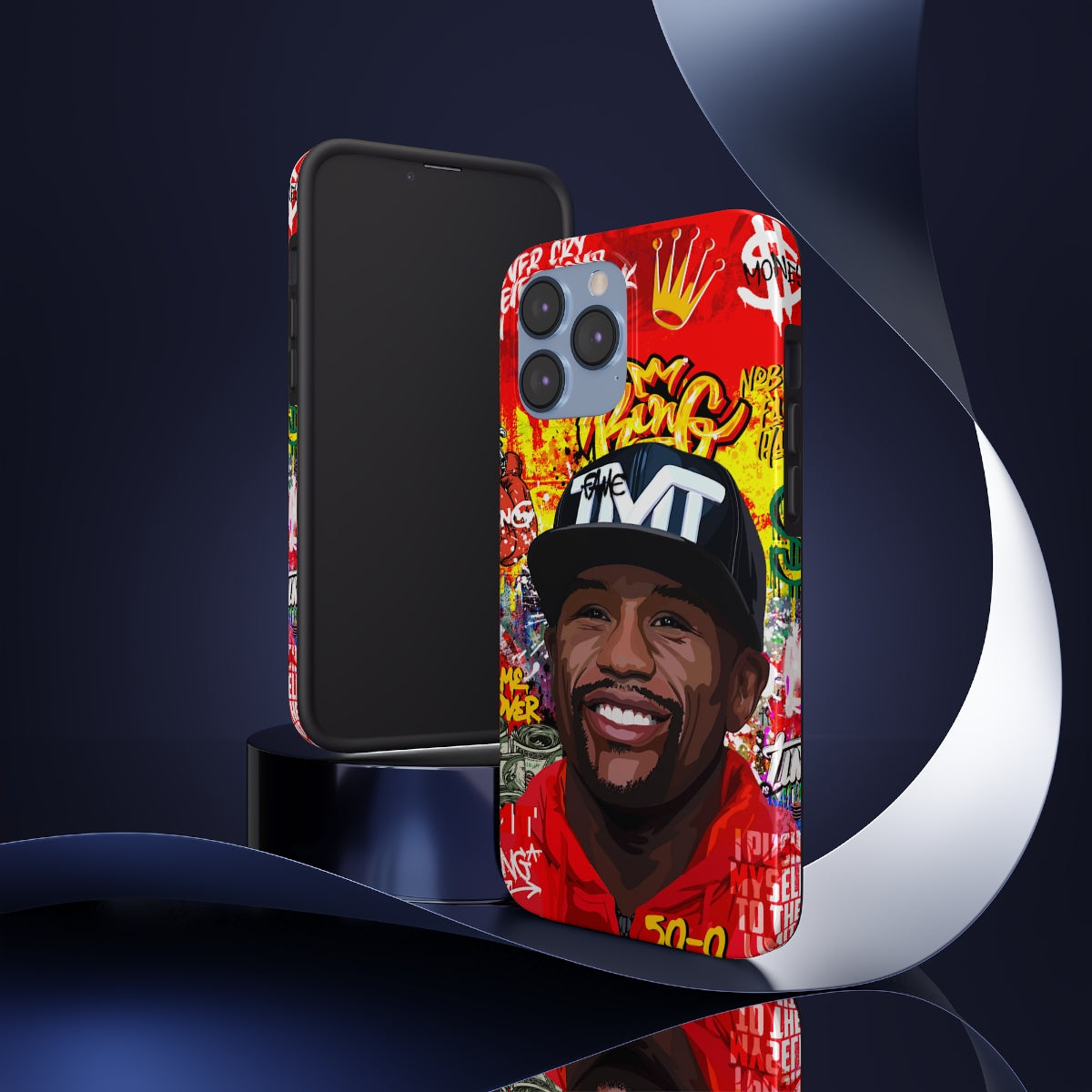 FLOYD MAYWEATHER STREET ART IPHONE 14 CASE (IMPACT RESISTANT) Phone Case