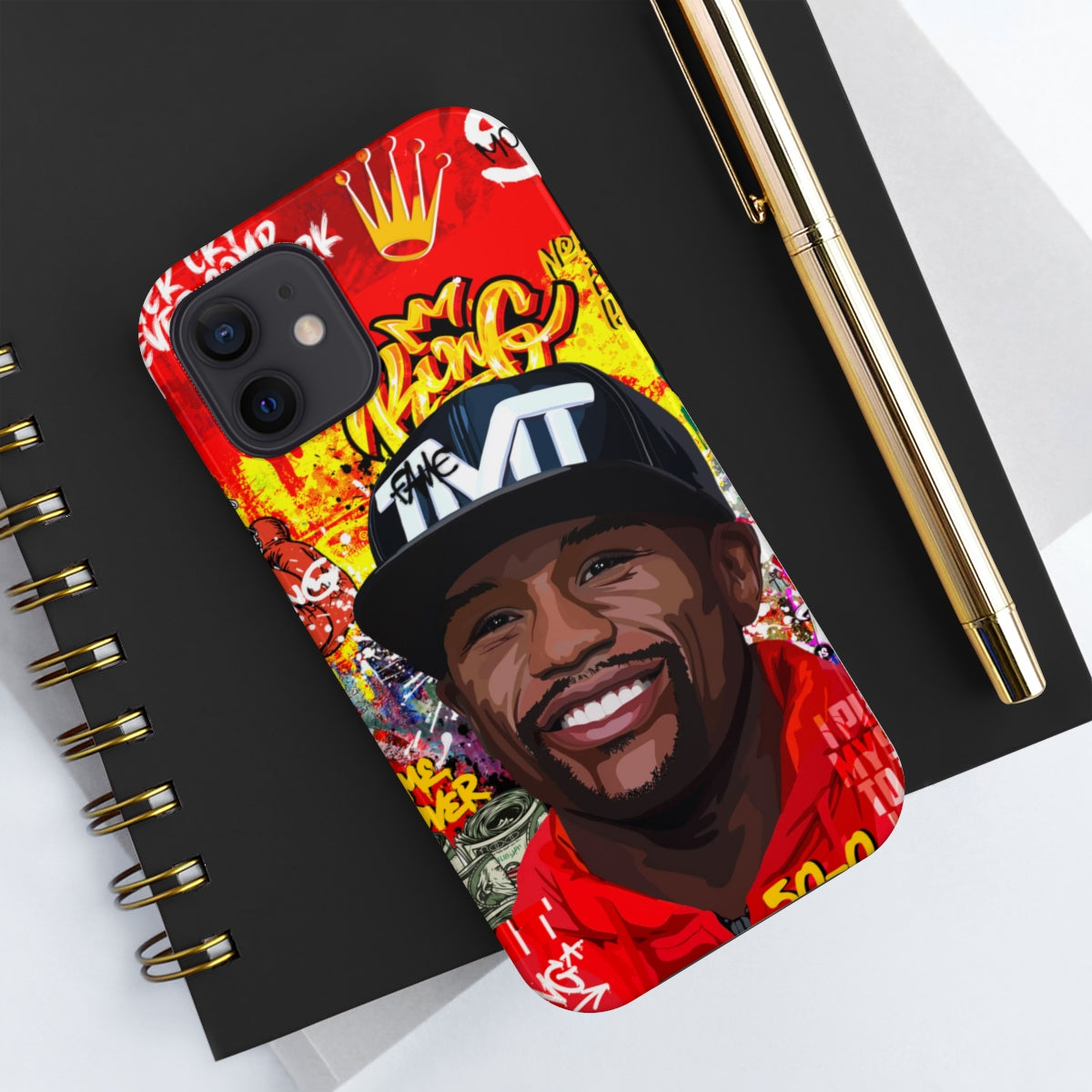 FLOYD MAYWEATHER STREET ART IPHONE 14 CASE (IMPACT RESISTANT) Phone Case