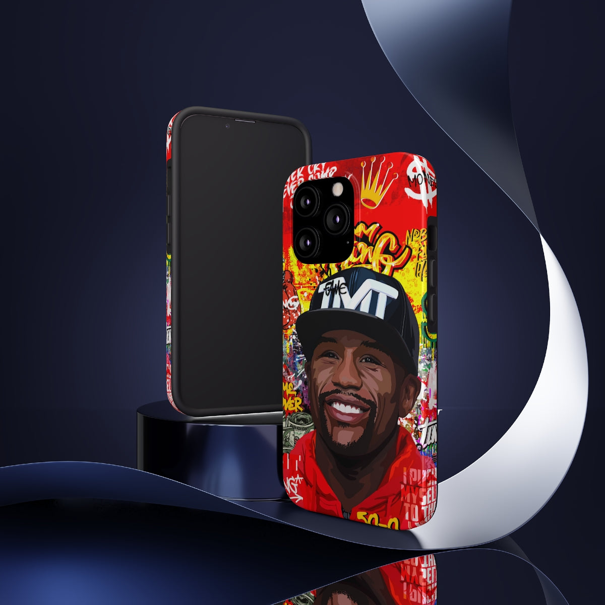 FLOYD MAYWEATHER STREET ART IPHONE 14 CASE (IMPACT RESISTANT) Phone Case