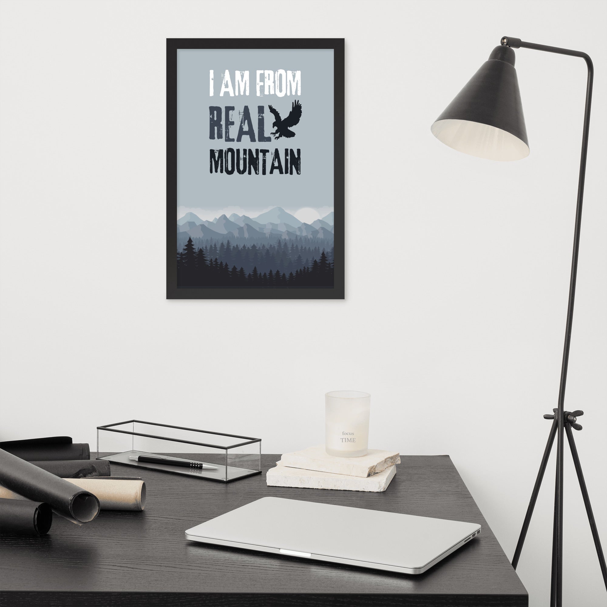 I am from REAL mountain - Khabib Nurmagomedov Diss (Premium Framed Poster) Posters