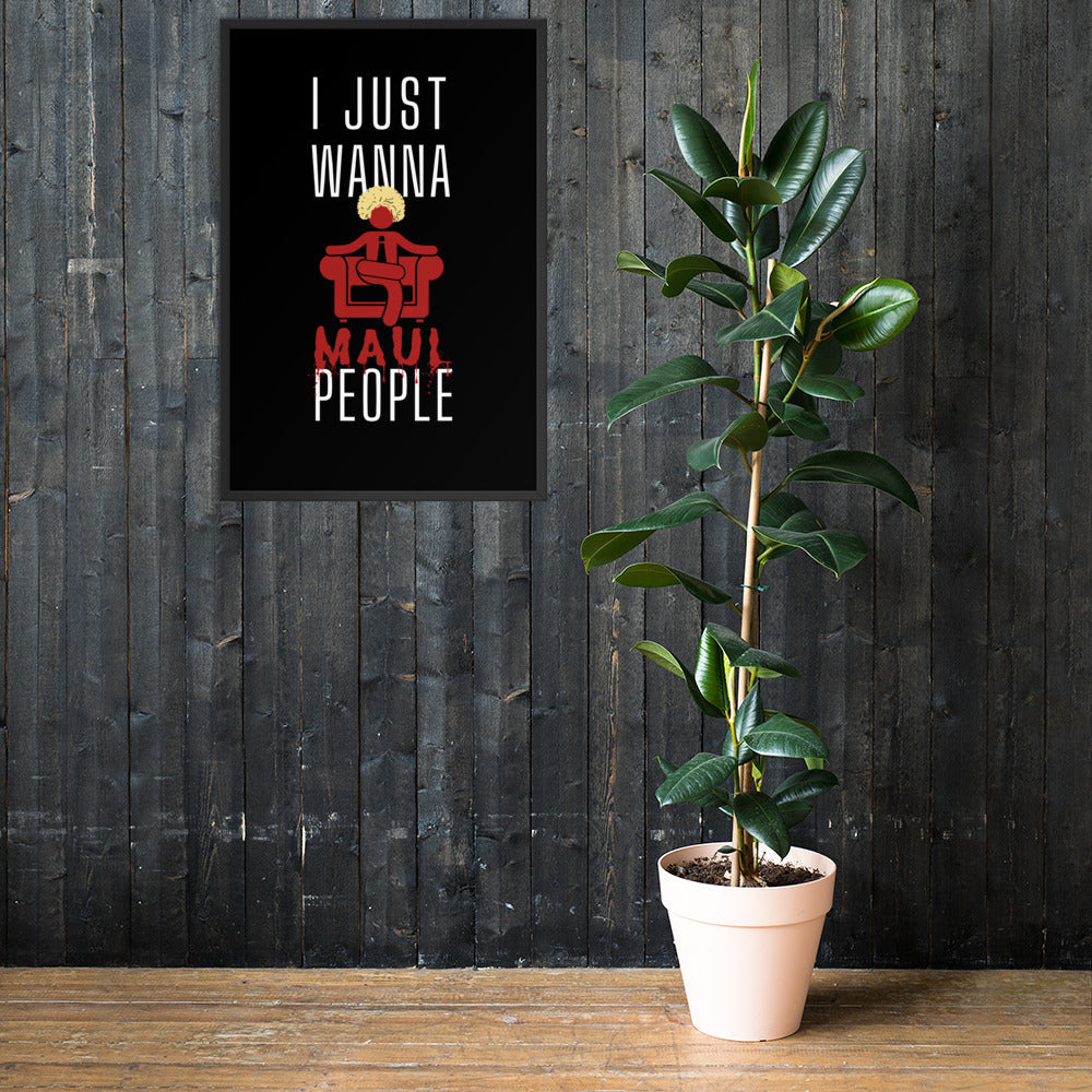 I just wanna MAUL people - Horrible Bosses Version (Black) Posters