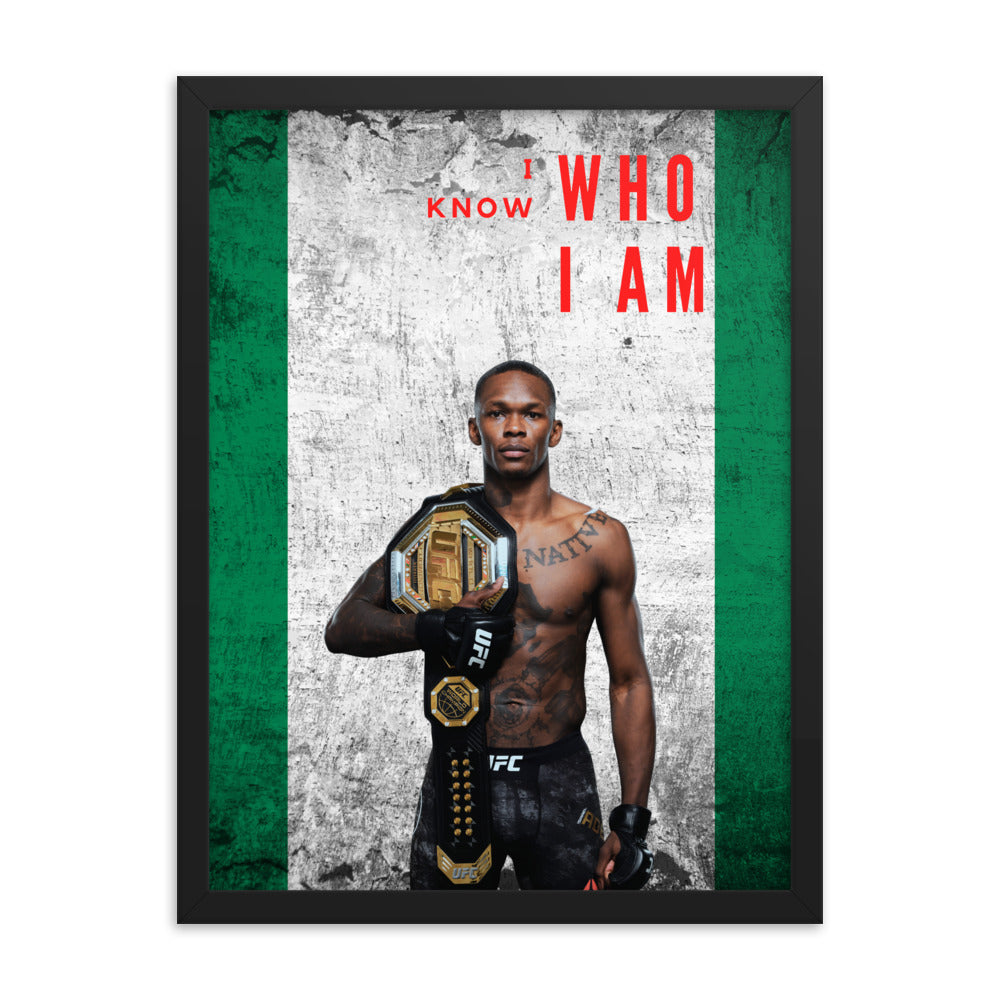 I Know Who I Am - Israel Adesanya Posters