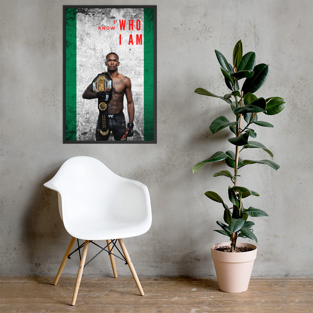 I Know Who I Am - Israel Adesanya Posters