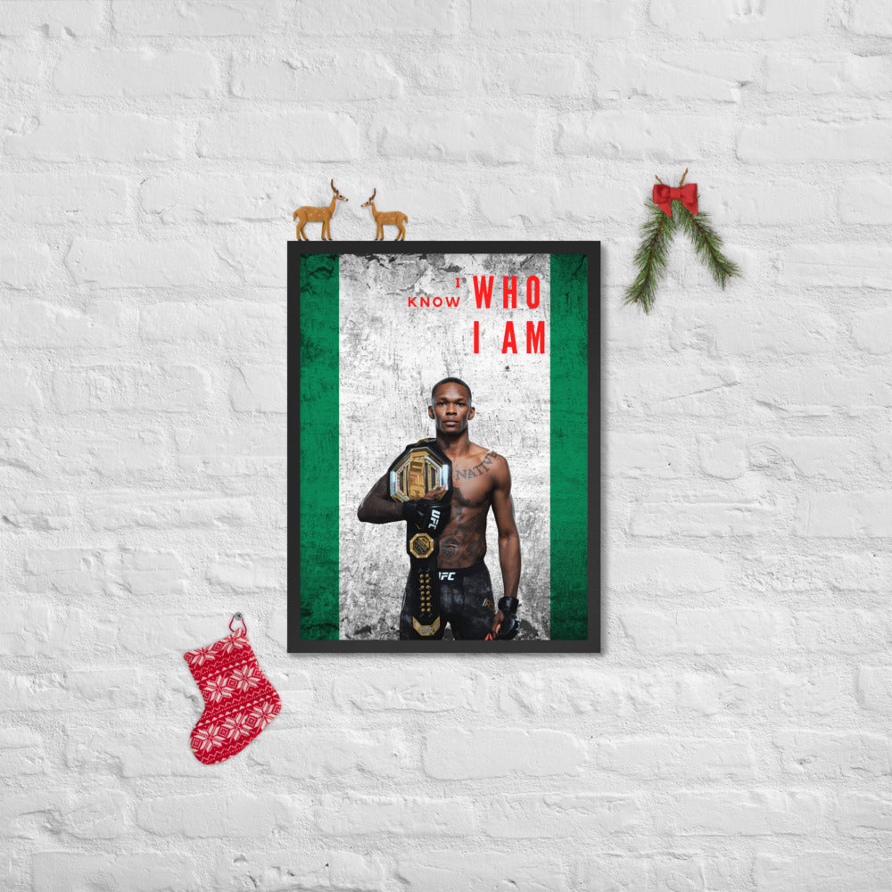 I Know Who I Am - Israel Adesanya Posters