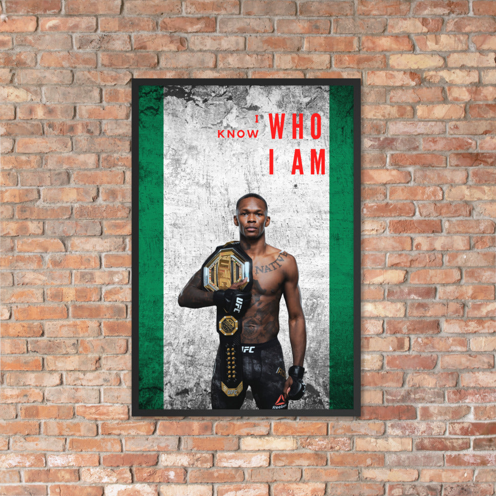 I Know Who I Am - Israel Adesanya Posters