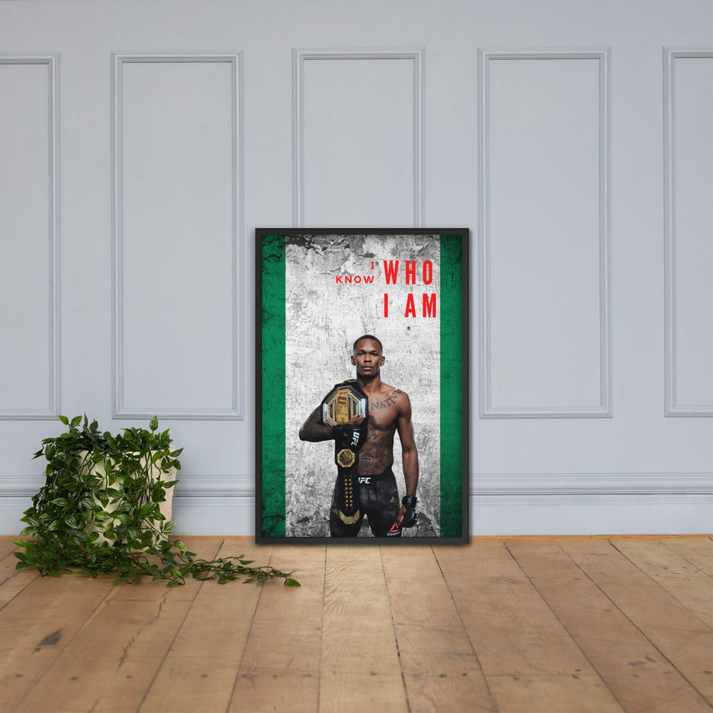 I Know Who I Am - Israel Adesanya Posters
