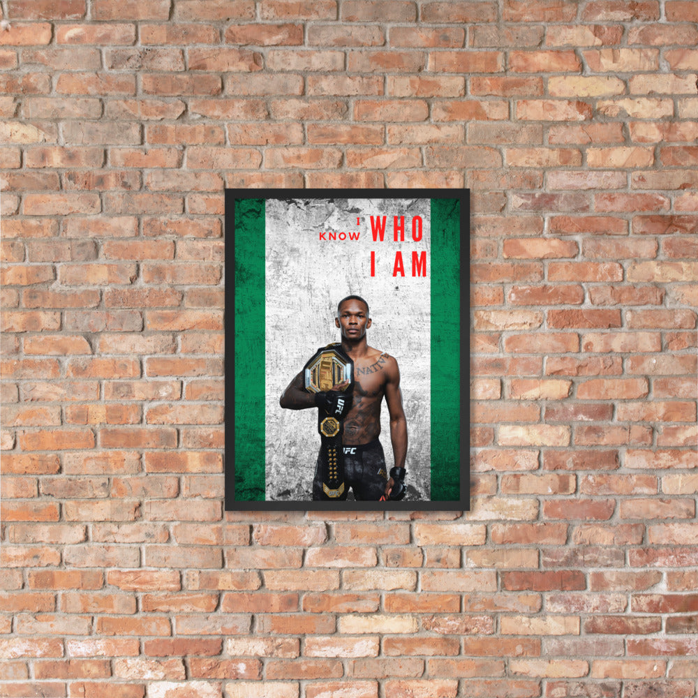 I Know Who I Am - Israel Adesanya Posters