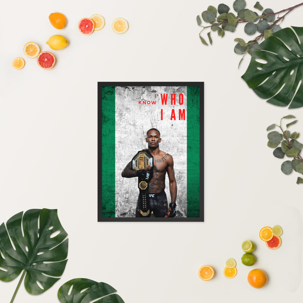 I Know Who I Am - Israel Adesanya Posters