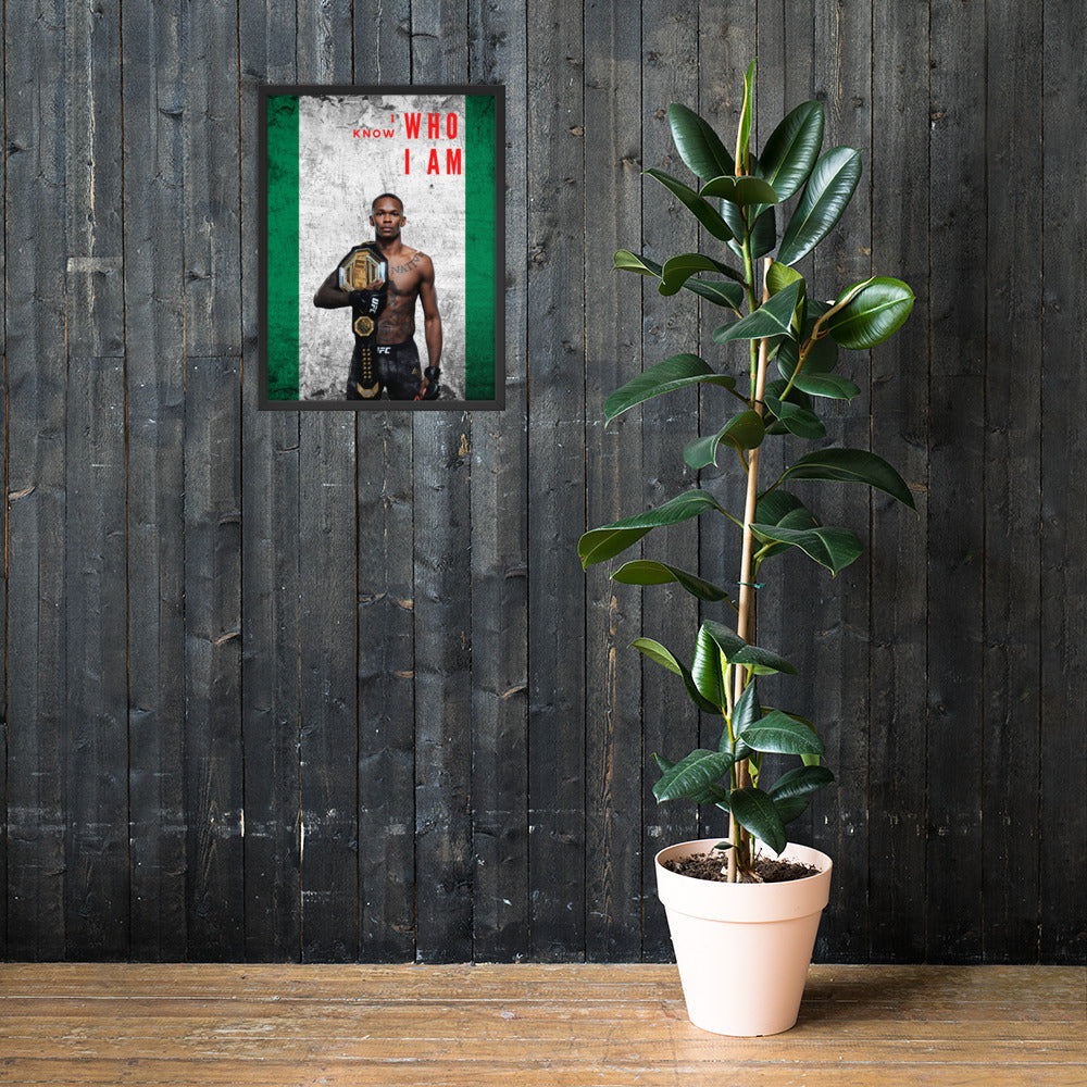 I Know Who I Am - Israel Adesanya Posters