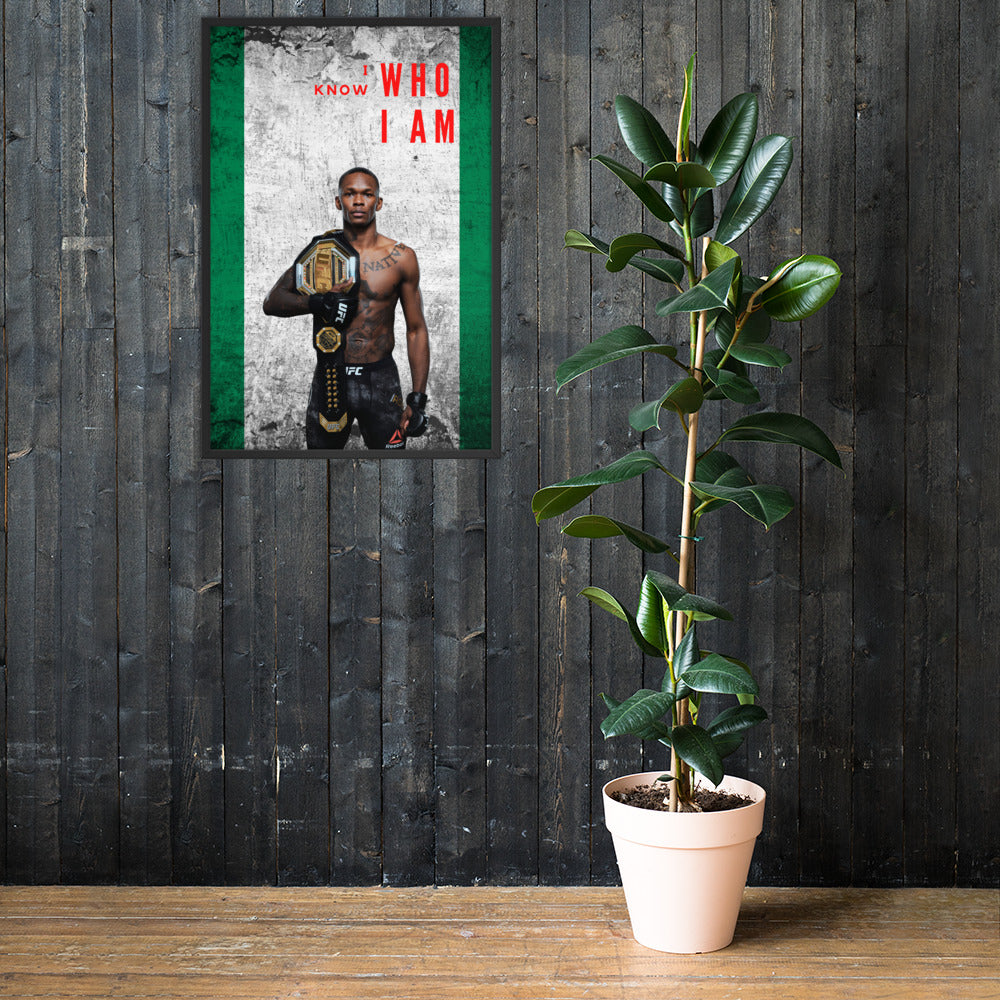 I Know Who I Am - Israel Adesanya Posters