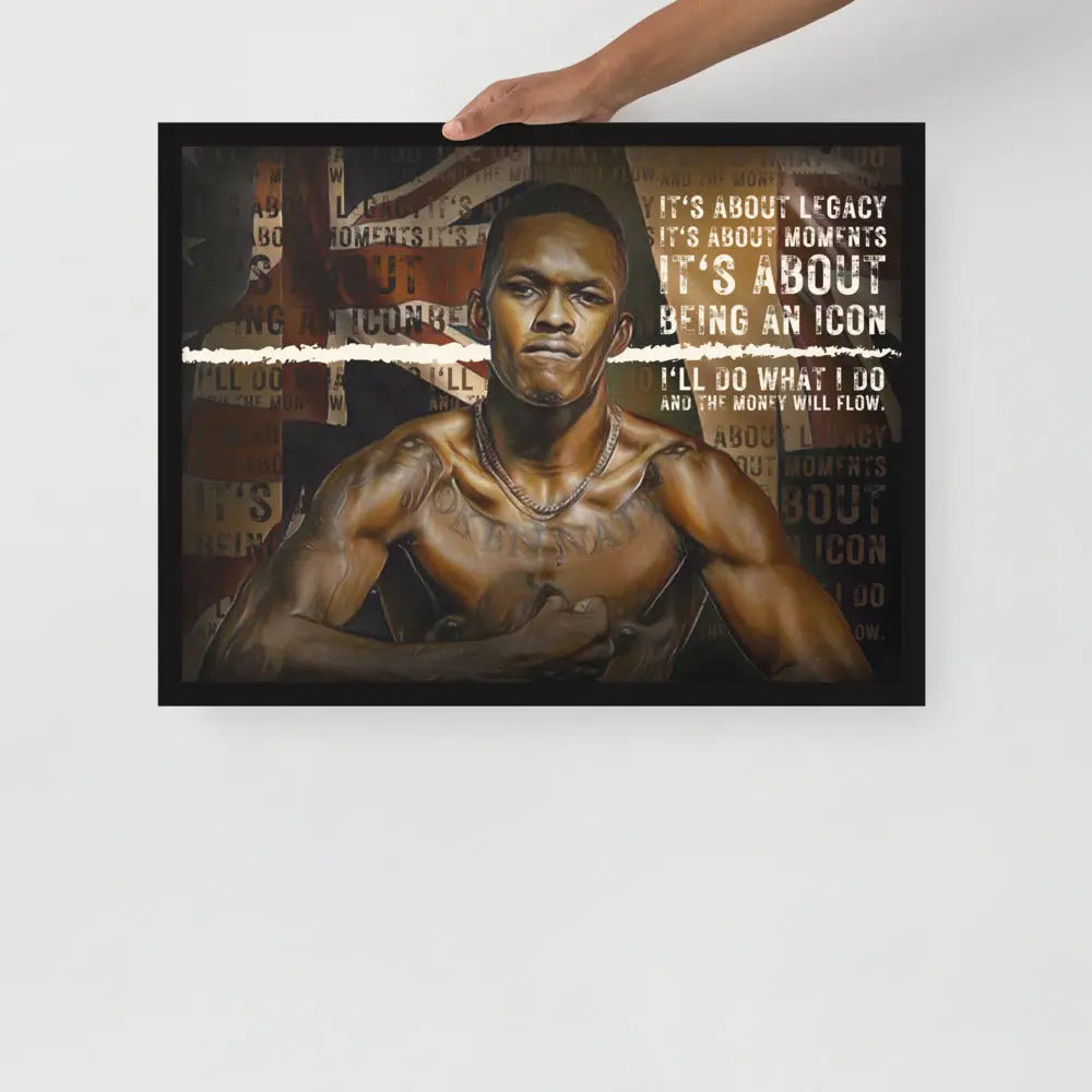 Israel Adesanya - Being an Icon (Premium Poster)