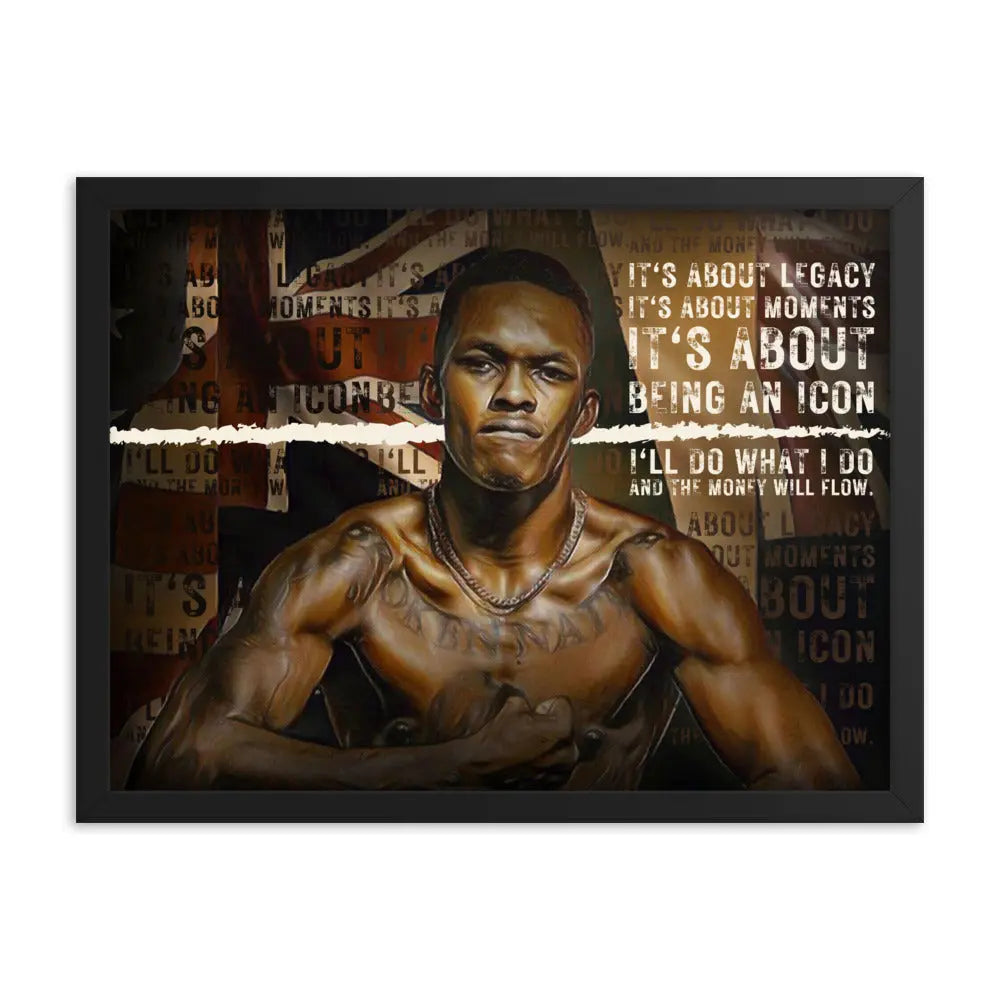 Israel Adesanya - Being an Icon (Premium Poster)