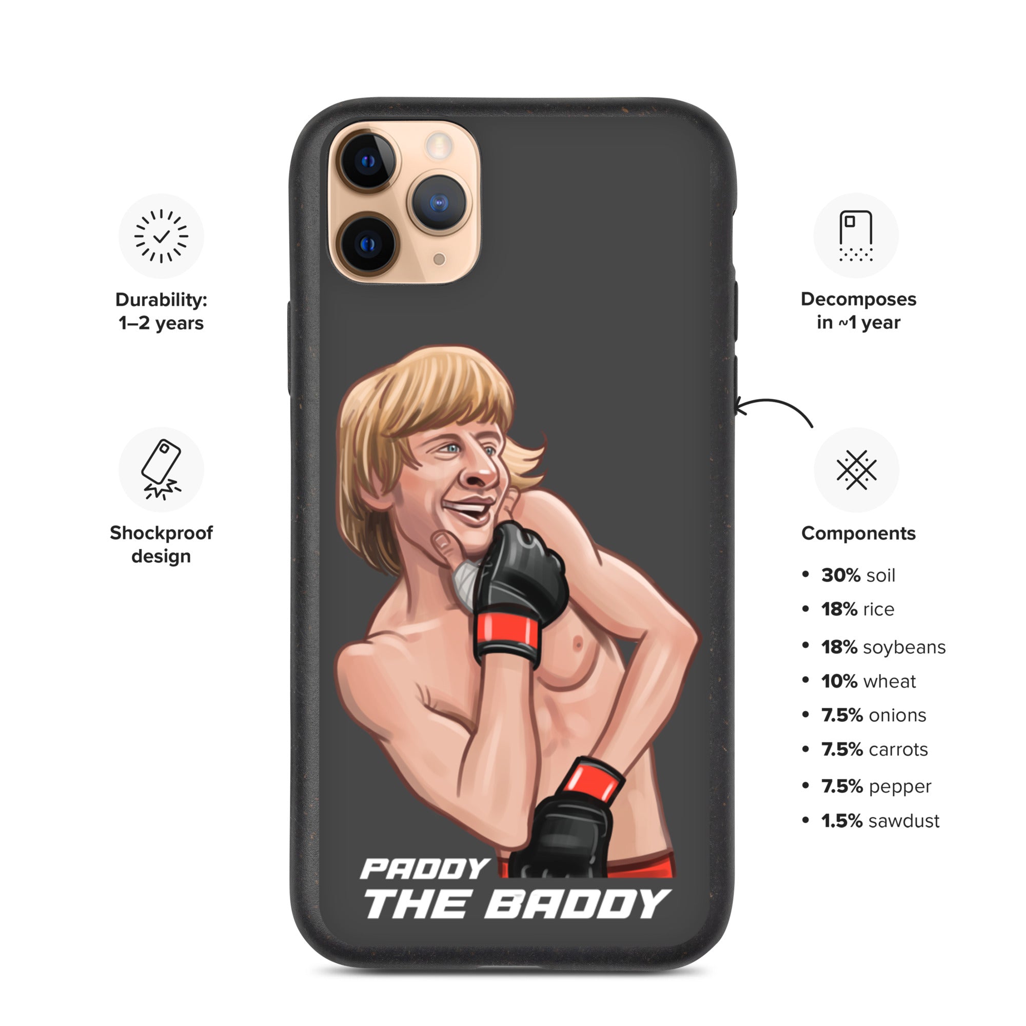 Paddy The Baddy Speckled iPhone case Mobile Phone Cases