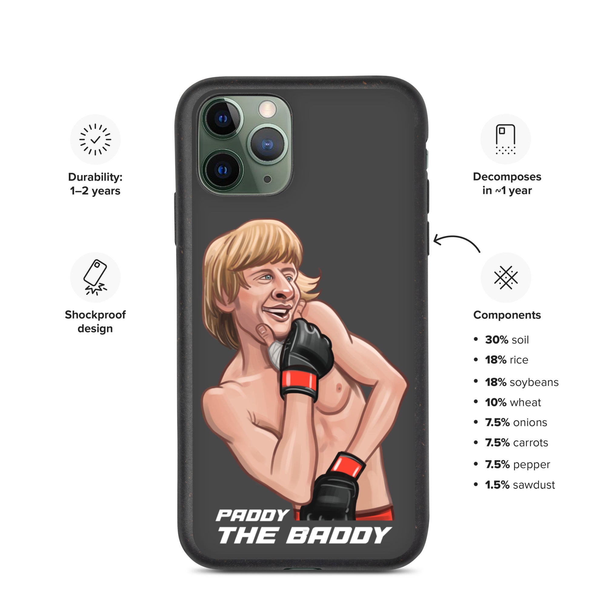 Paddy The Baddy Speckled iPhone case Mobile Phone Cases