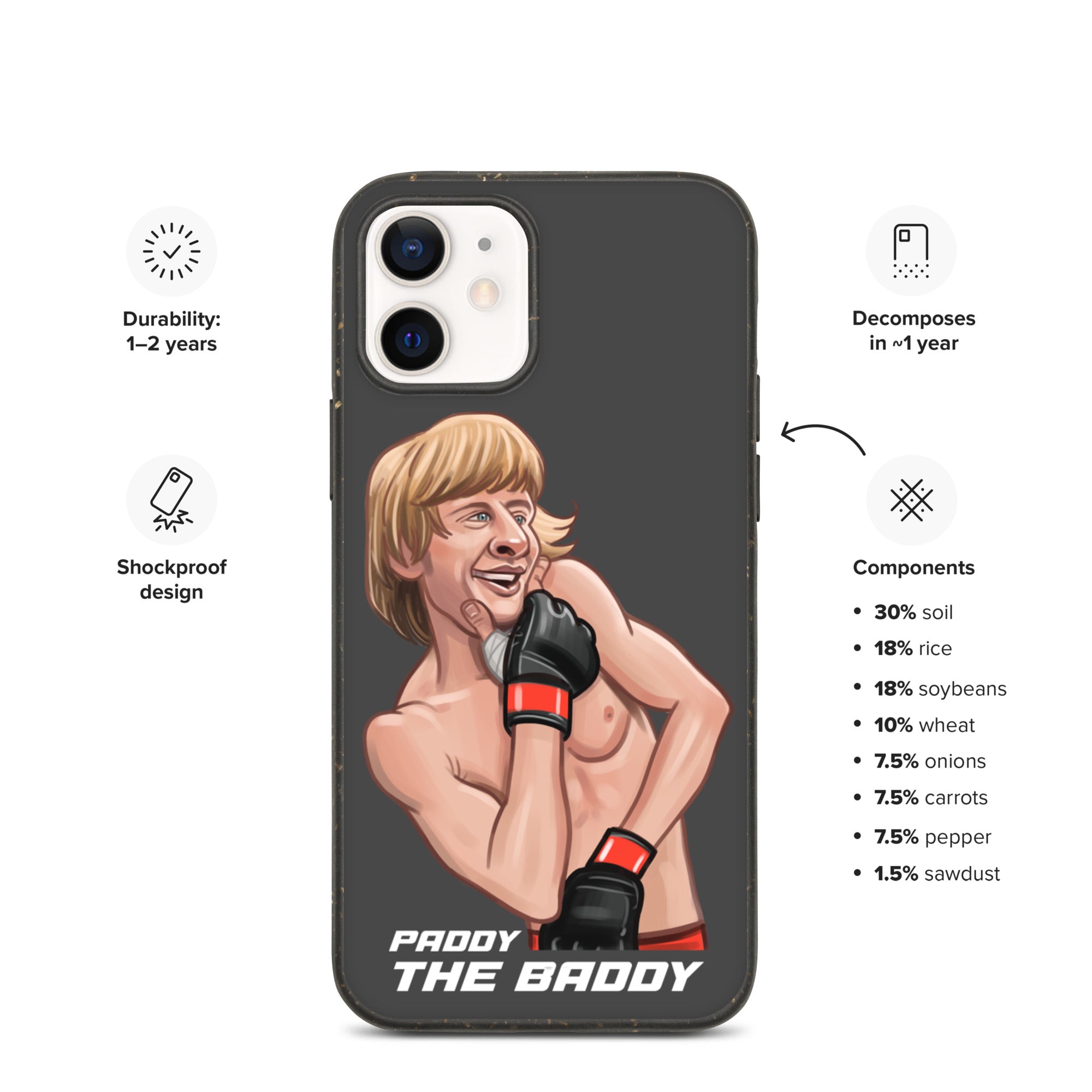 Paddy The Baddy Speckled iPhone case Mobile Phone Cases