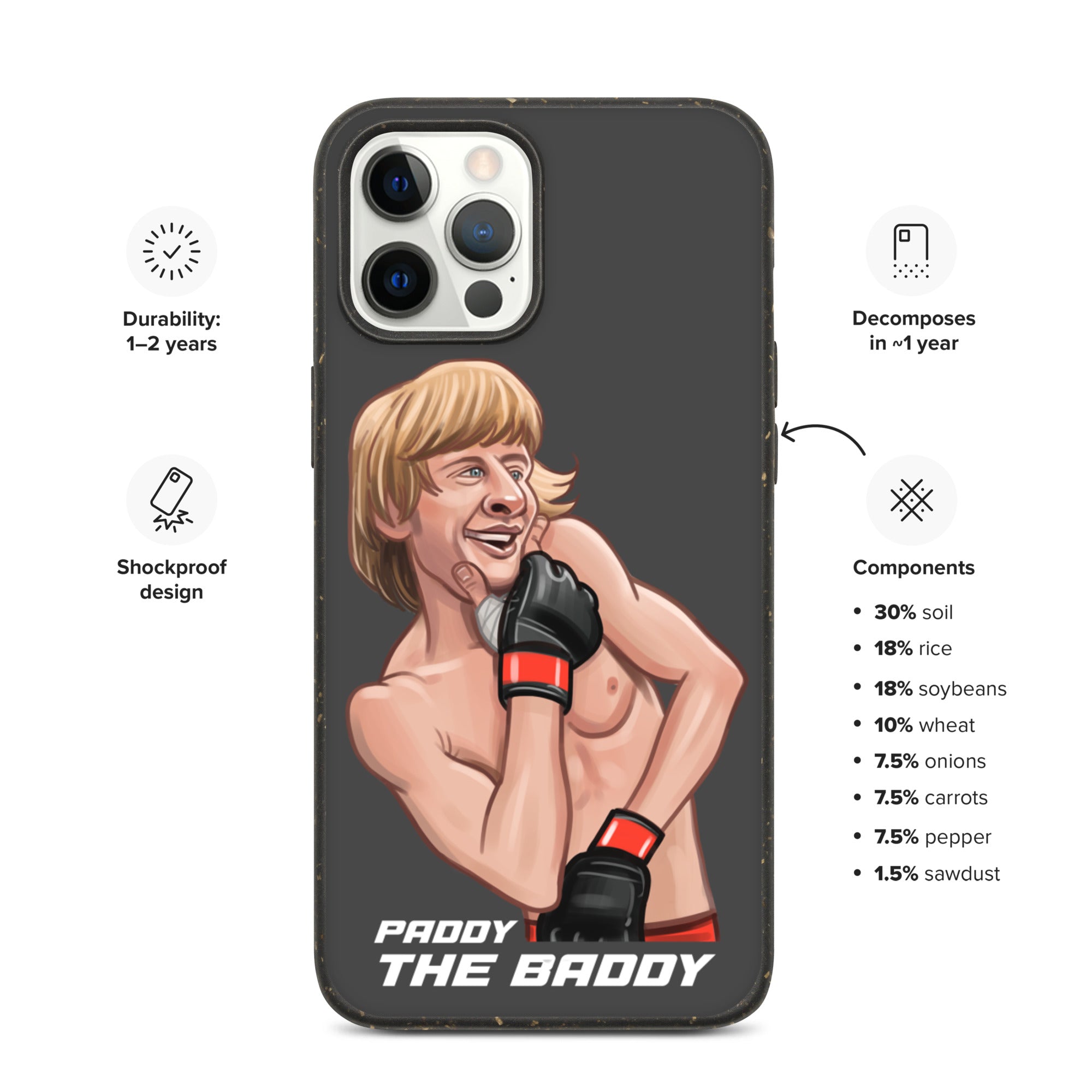 Paddy The Baddy Speckled iPhone case Mobile Phone Cases