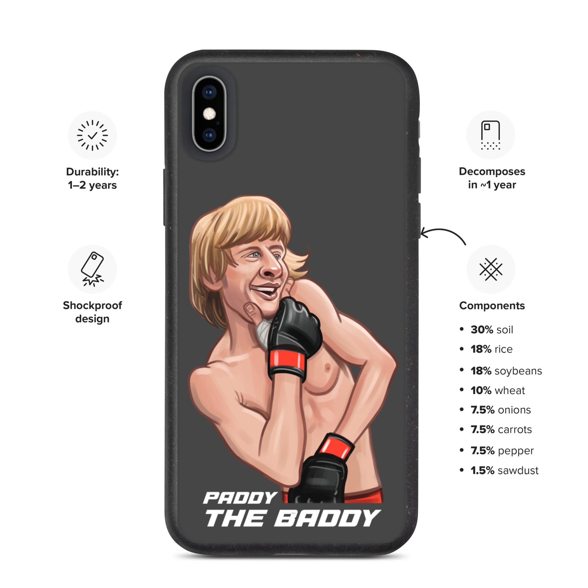 Paddy The Baddy Speckled iPhone case Mobile Phone Cases